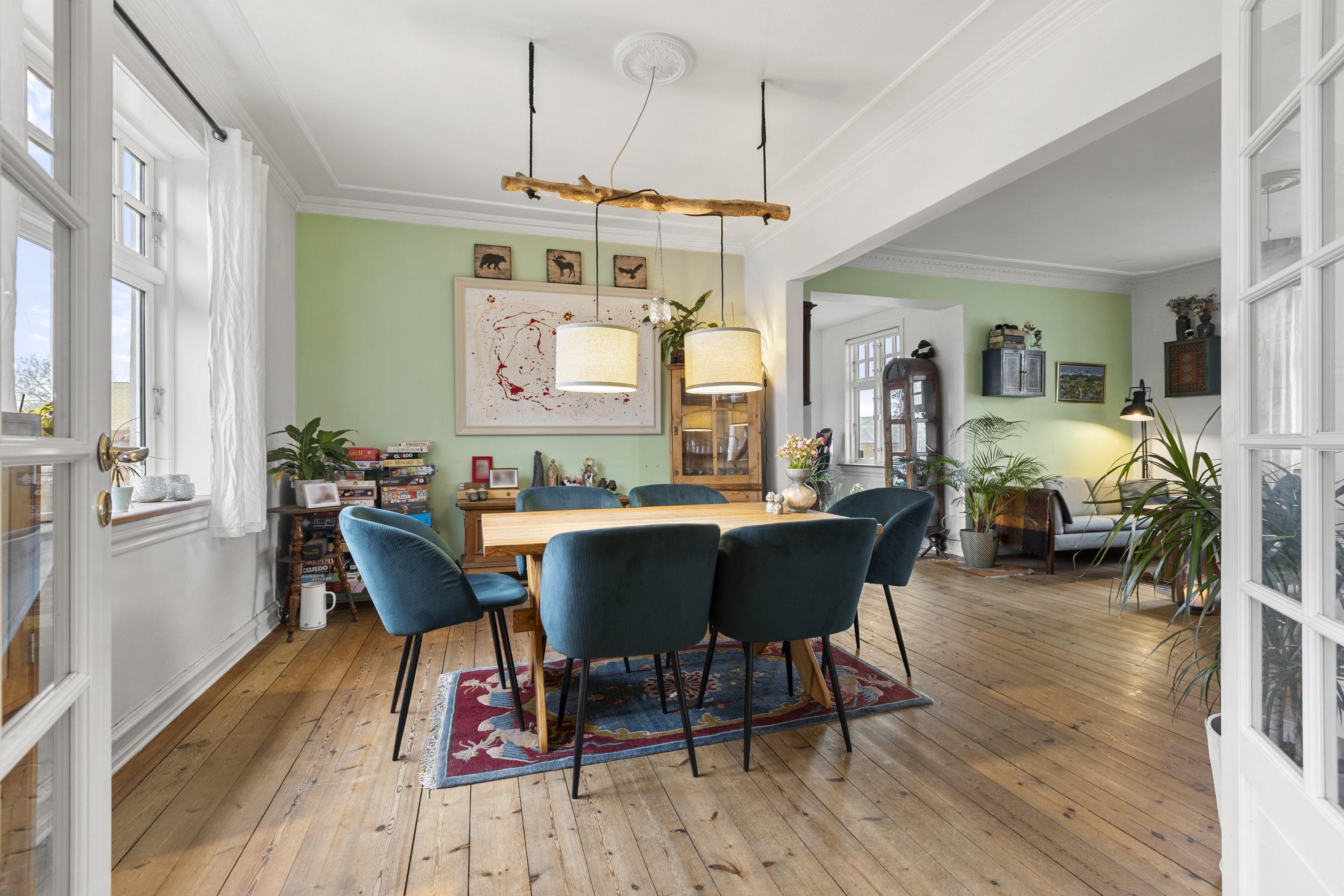 Fremhævet stue billede i fuldskærmstilstand. Billede af Vedde Byvej 19, 4295 Stenlille