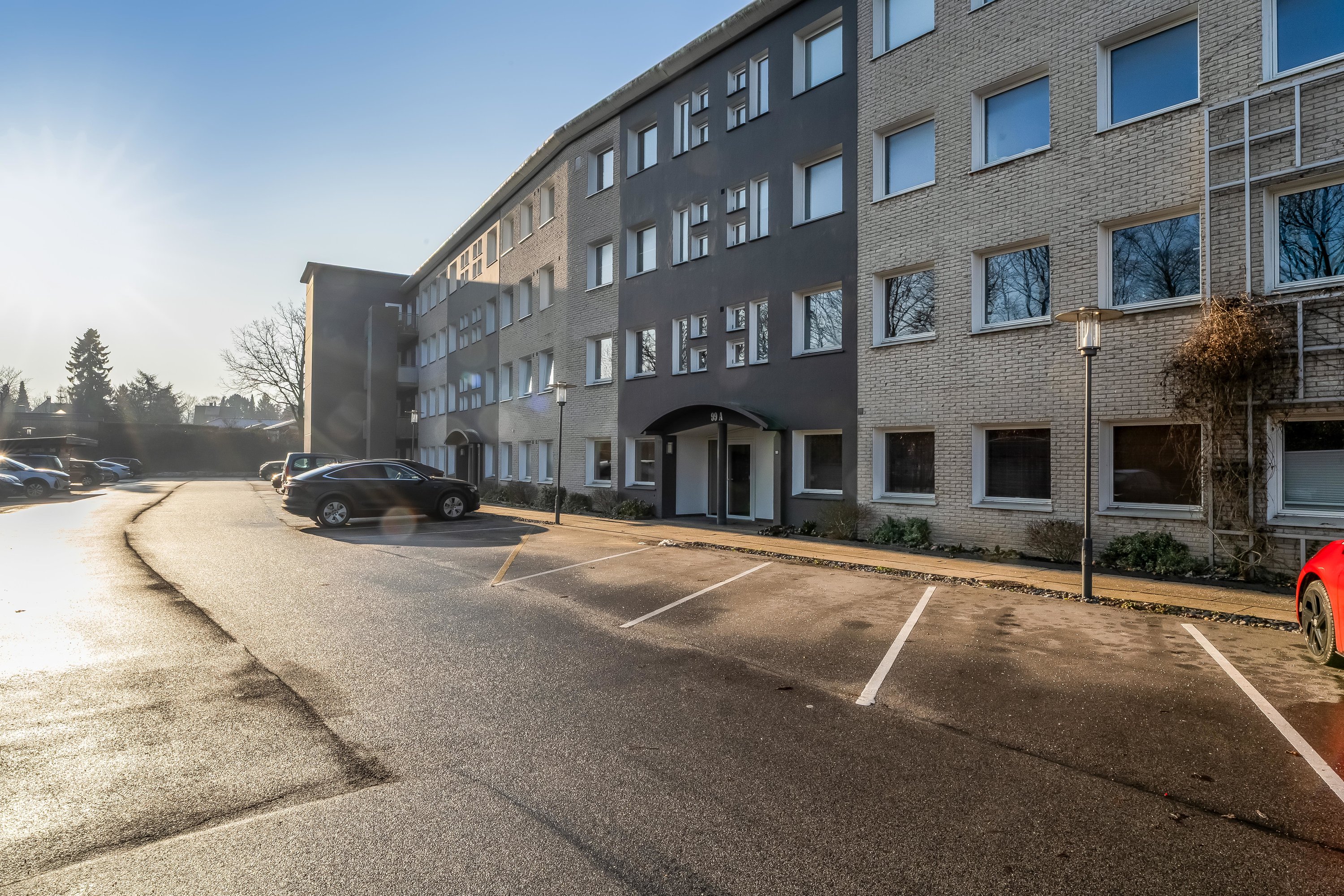 Fremhævet gårdmiljø billede i fuldskærmstilstand. Billede af Skovledet 99A, st.. tv., 3400 Hillerød