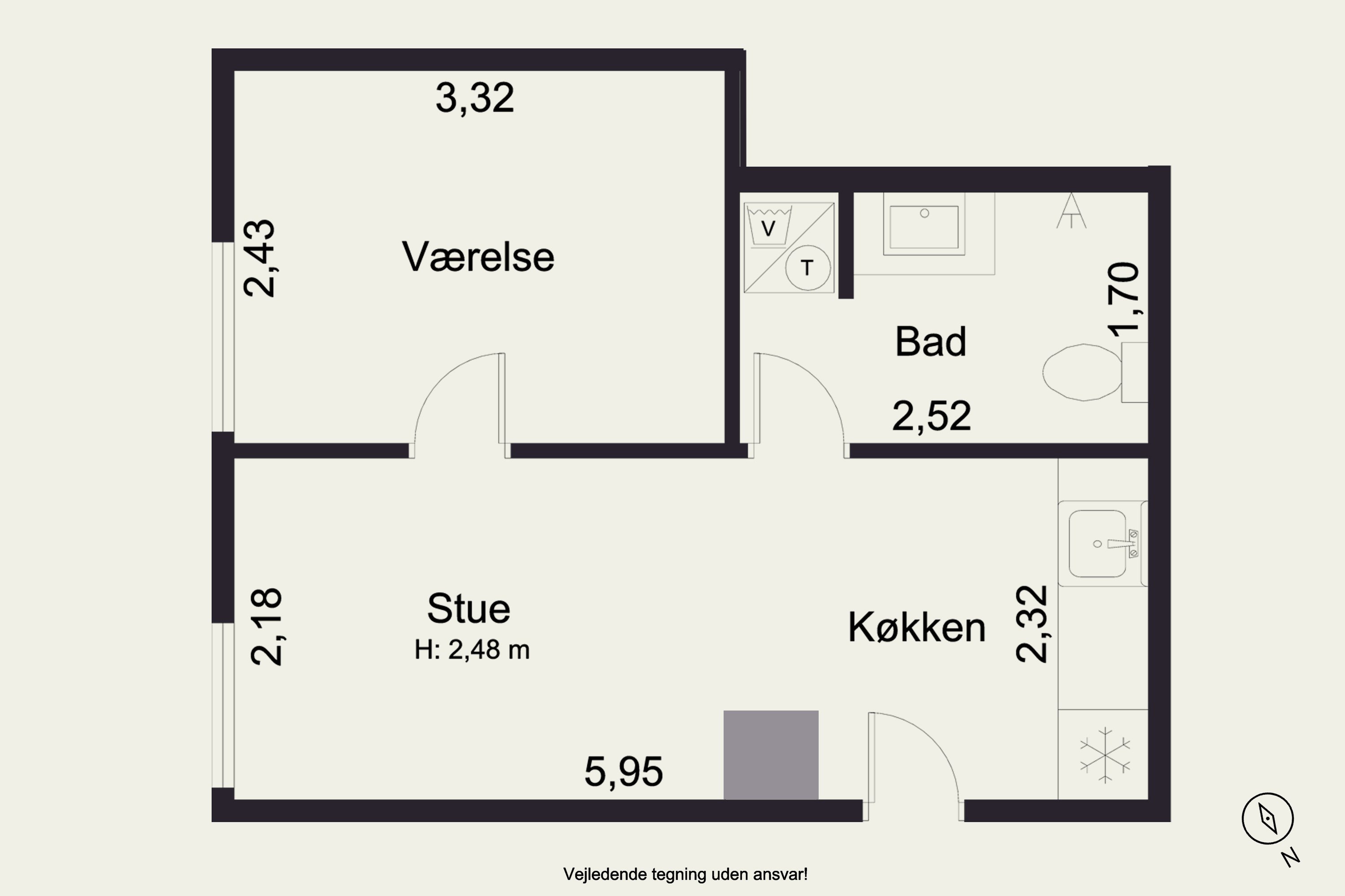 Plantegninger billede af Skovledet 99A, st.. tv., 3400 Hillerød