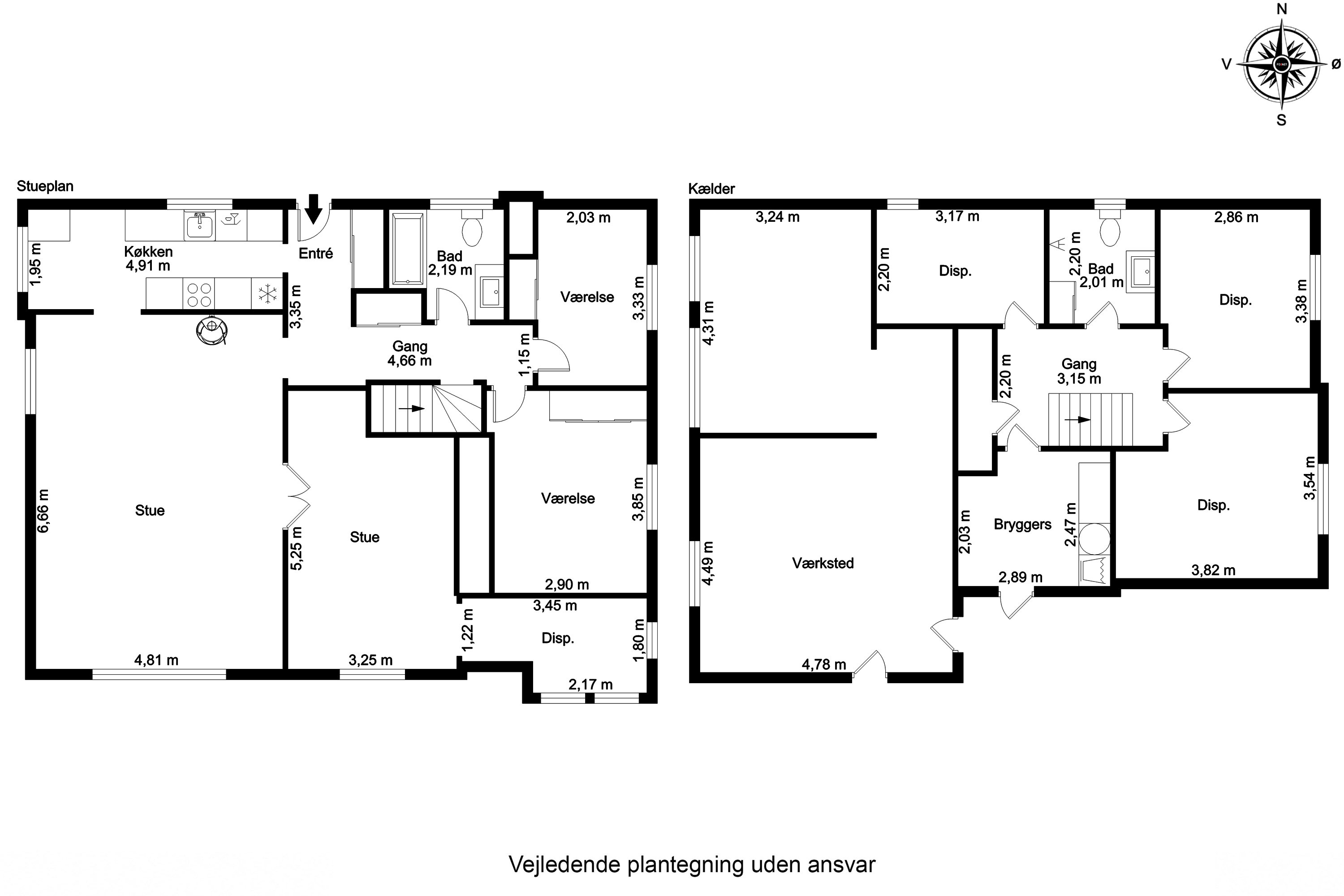 Plantegninger billede af Lindevej 1, 7200 Grindsted