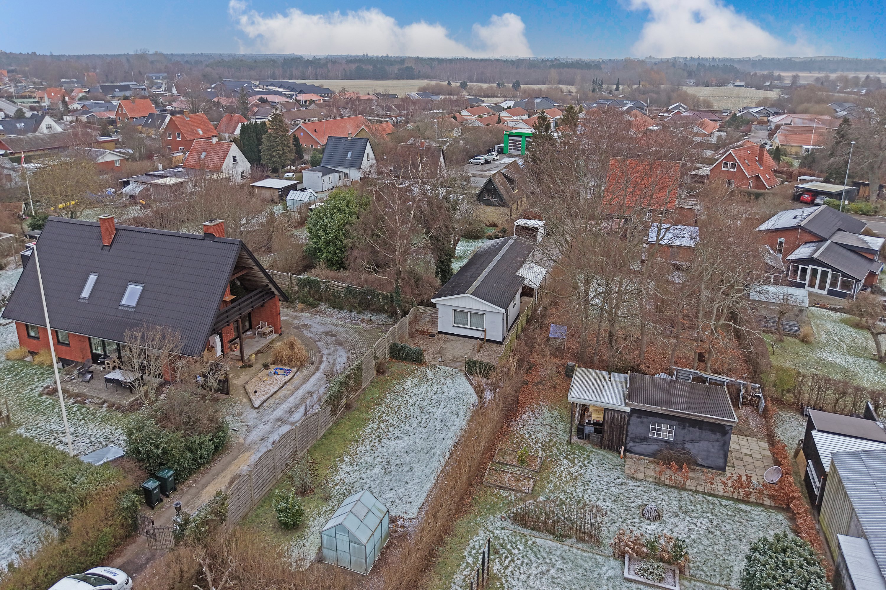 Fremhævet luftfoto billede i fuldskærmstilstand. Billede af Rørvigvej 51, 4500 Nykøbing Sj