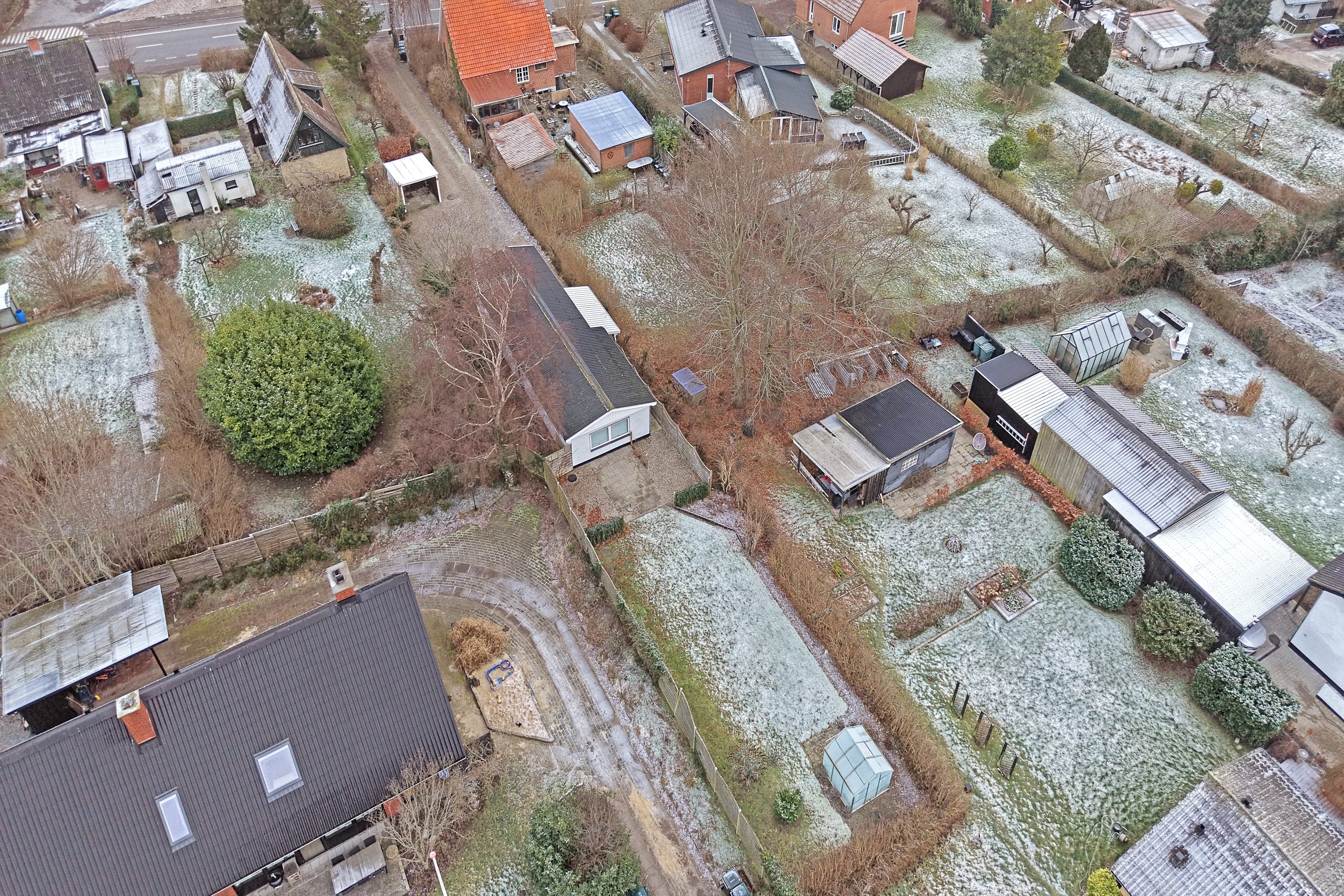 Fremhævet luftfoto billede i fuldskærmstilstand. Billede af Rørvigvej 51, 4500 Nykøbing Sj