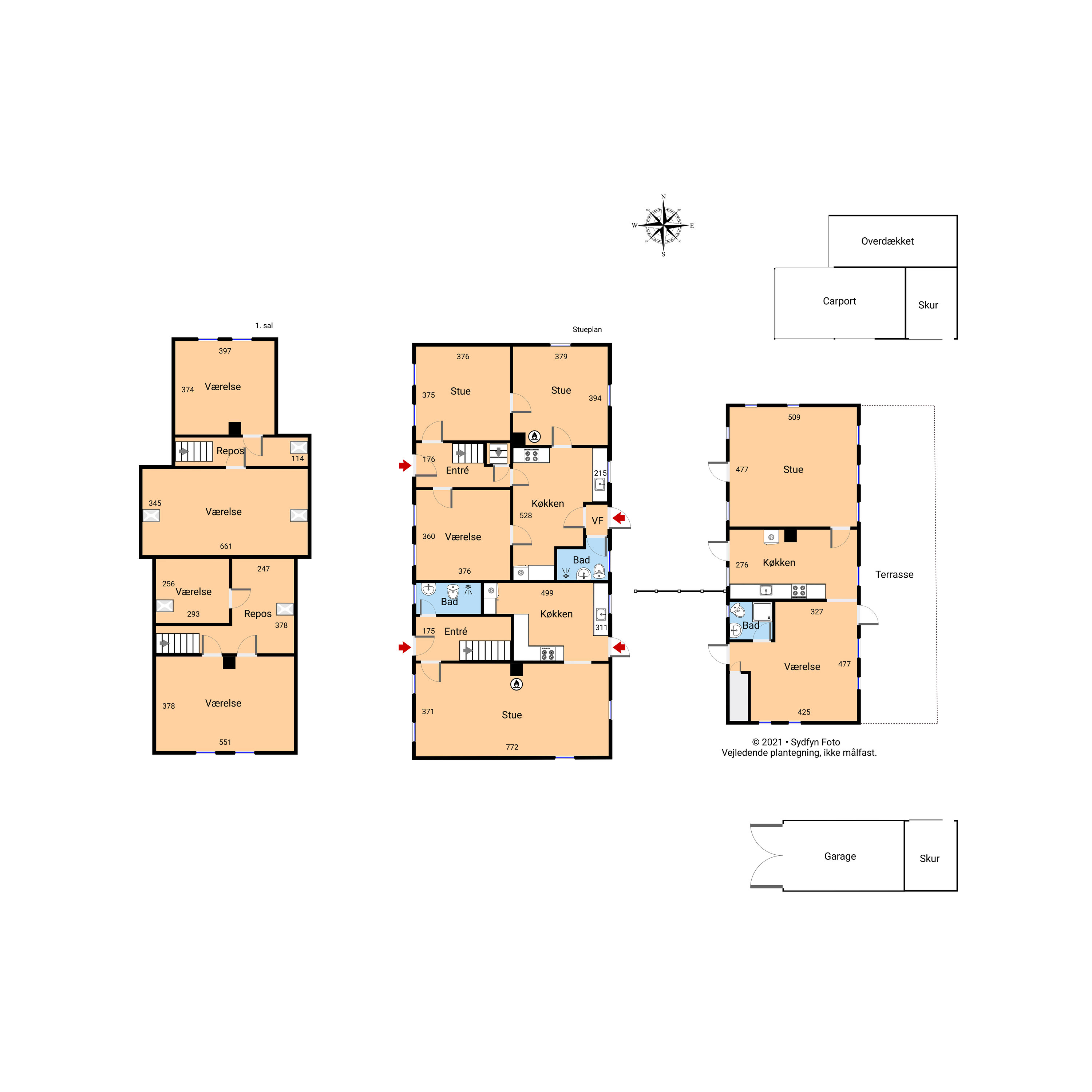 Plantegninger billede af Stengadevej 11, Tranekær, 5953 Tranekær