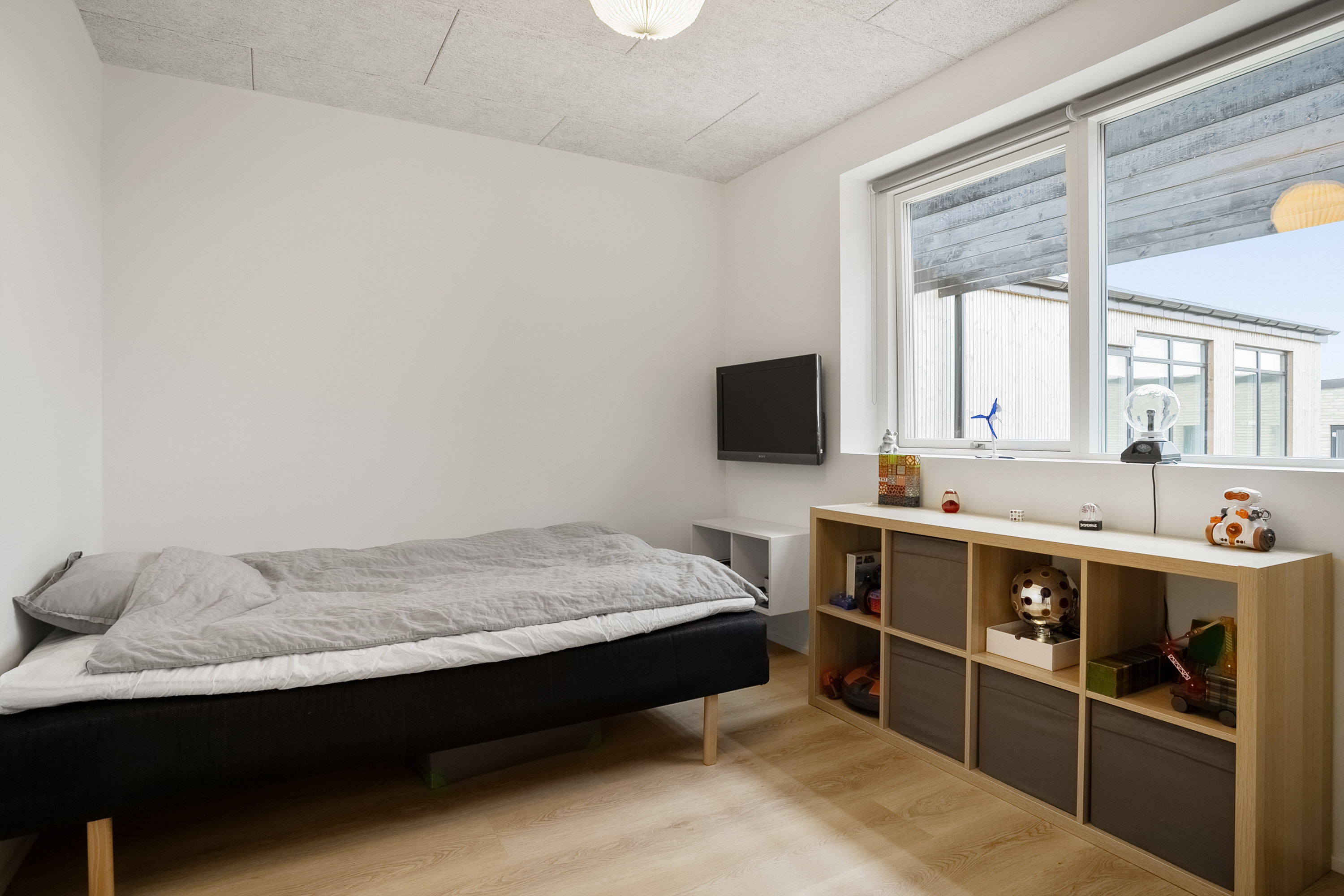 Fremhævet soveværelse billede i fuldskærmstilstand. Billede af Provstlund Skovvej 77, 8700 Horsens