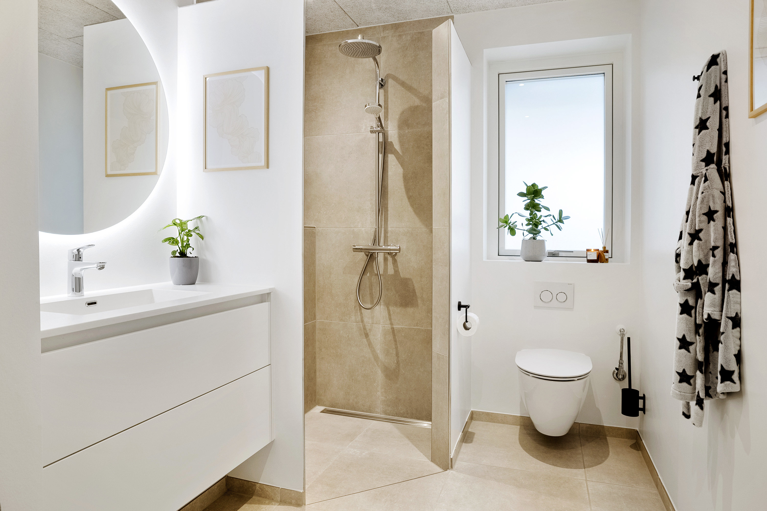 Fremhævet badeværelse billede i fuldskærmstilstand. Billede af Provstlund Skovvej 77, 8700 Horsens