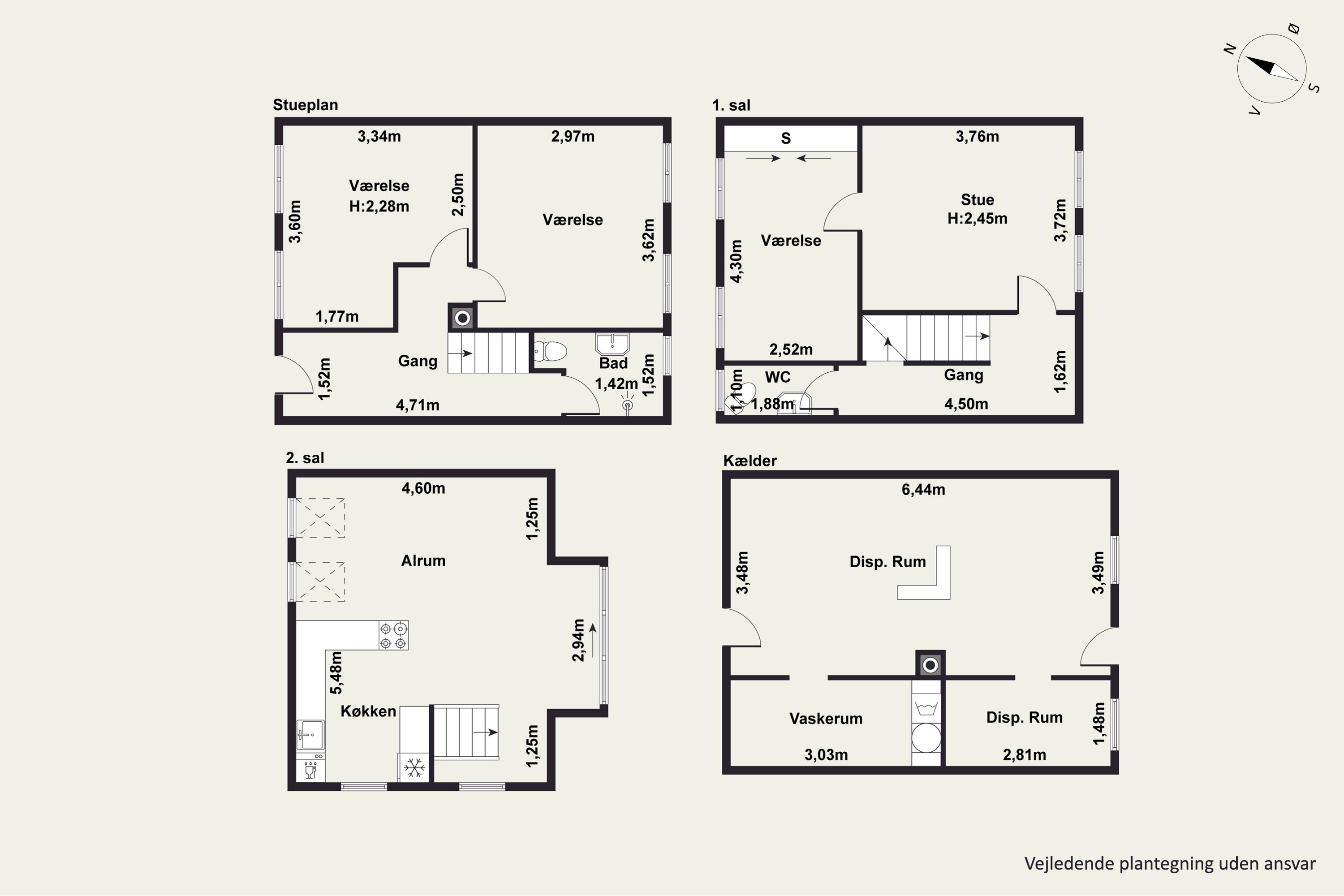 Plantegninger billede af Kærlighedsstien 5+5A, 8000 Aarhus C