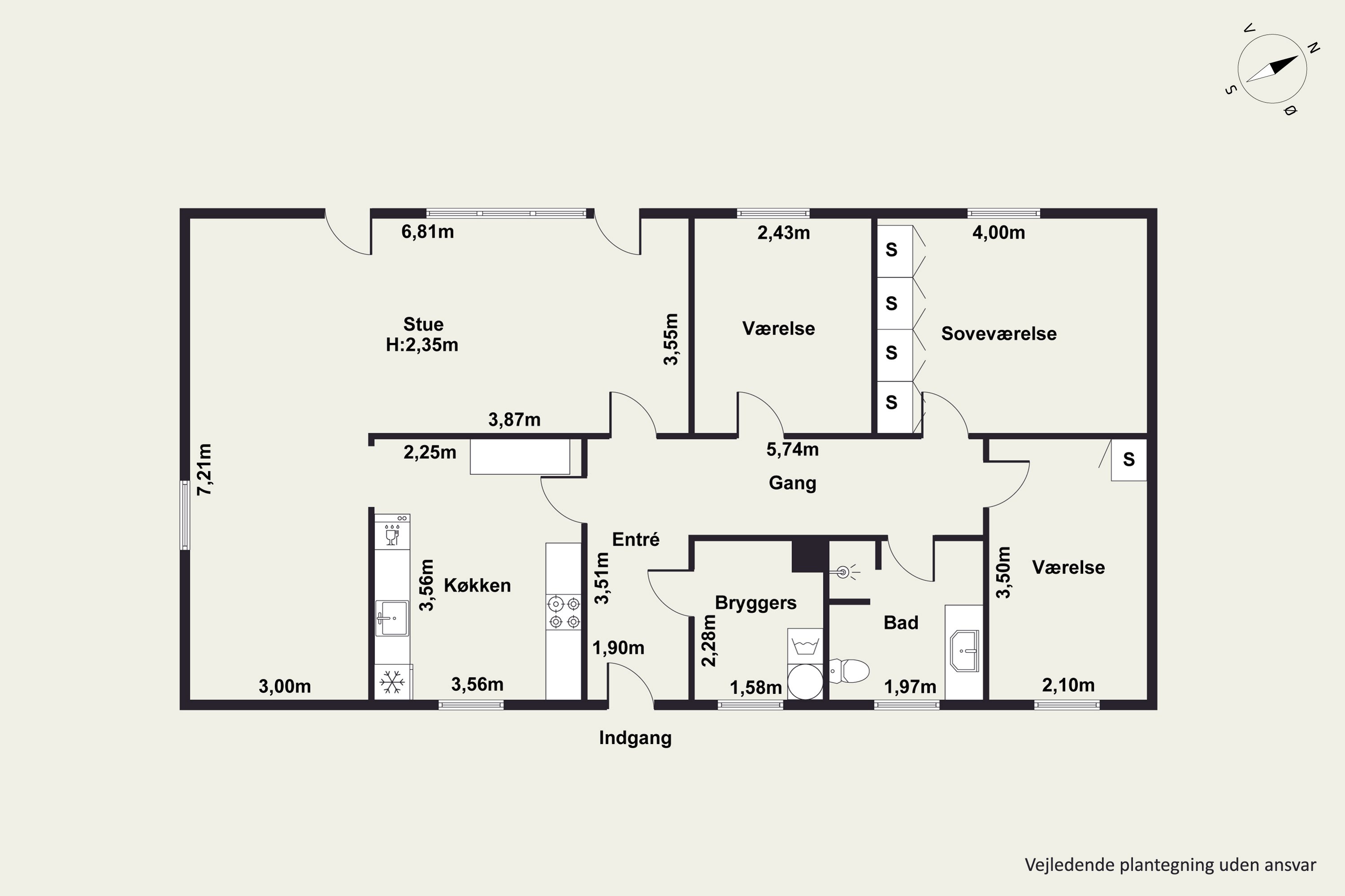 Plantegninger billede af Engvej 9C, Hobro By, 9500 Hobro