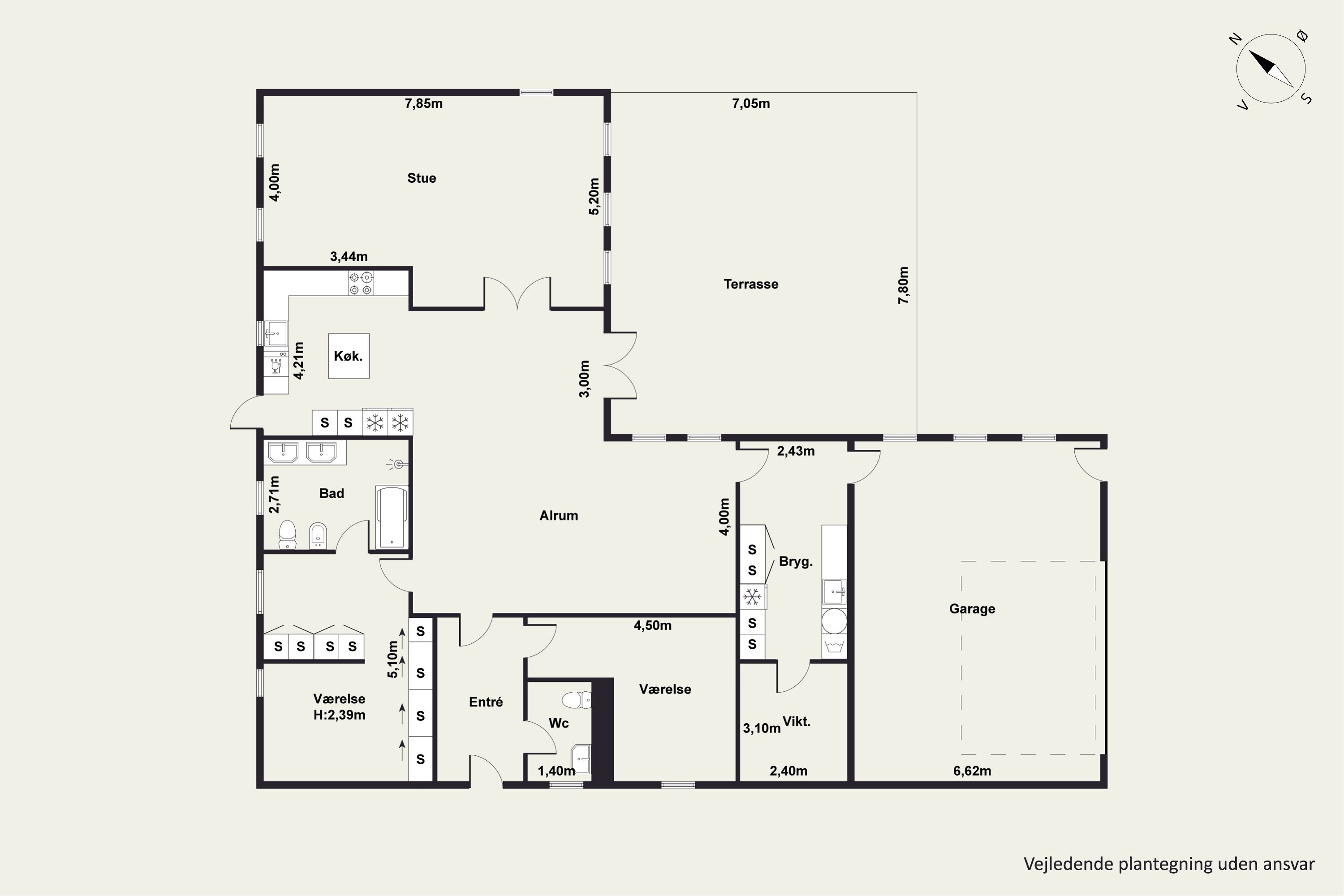Plantegninger billede af Granvej 3, 9320 Hjallerup