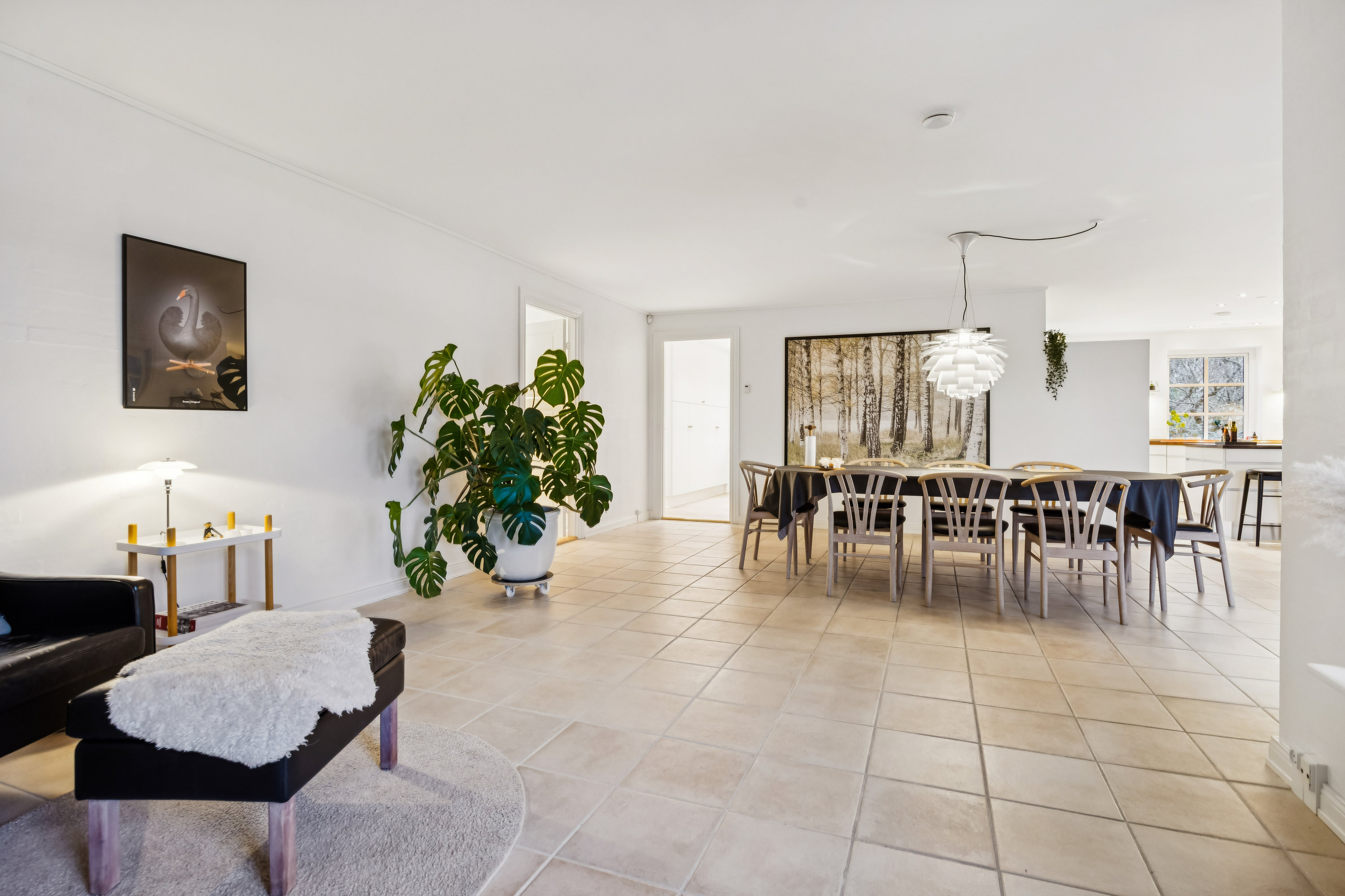 Fremhævet opholdsstue billede i fuldskærmstilstand. Billede af Granvej 3, 9320 Hjallerup