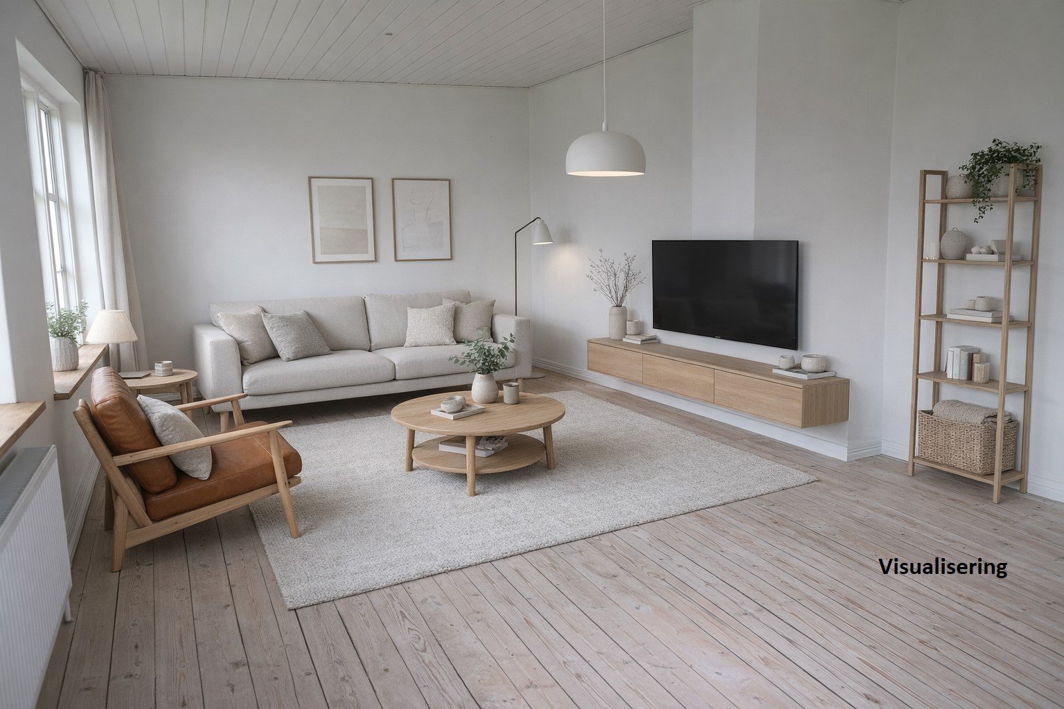 Fremhævet stue billede i fuldskærmstilstand. Billede af Gl Landevej 39, Tornby, 9850 Hirtshals