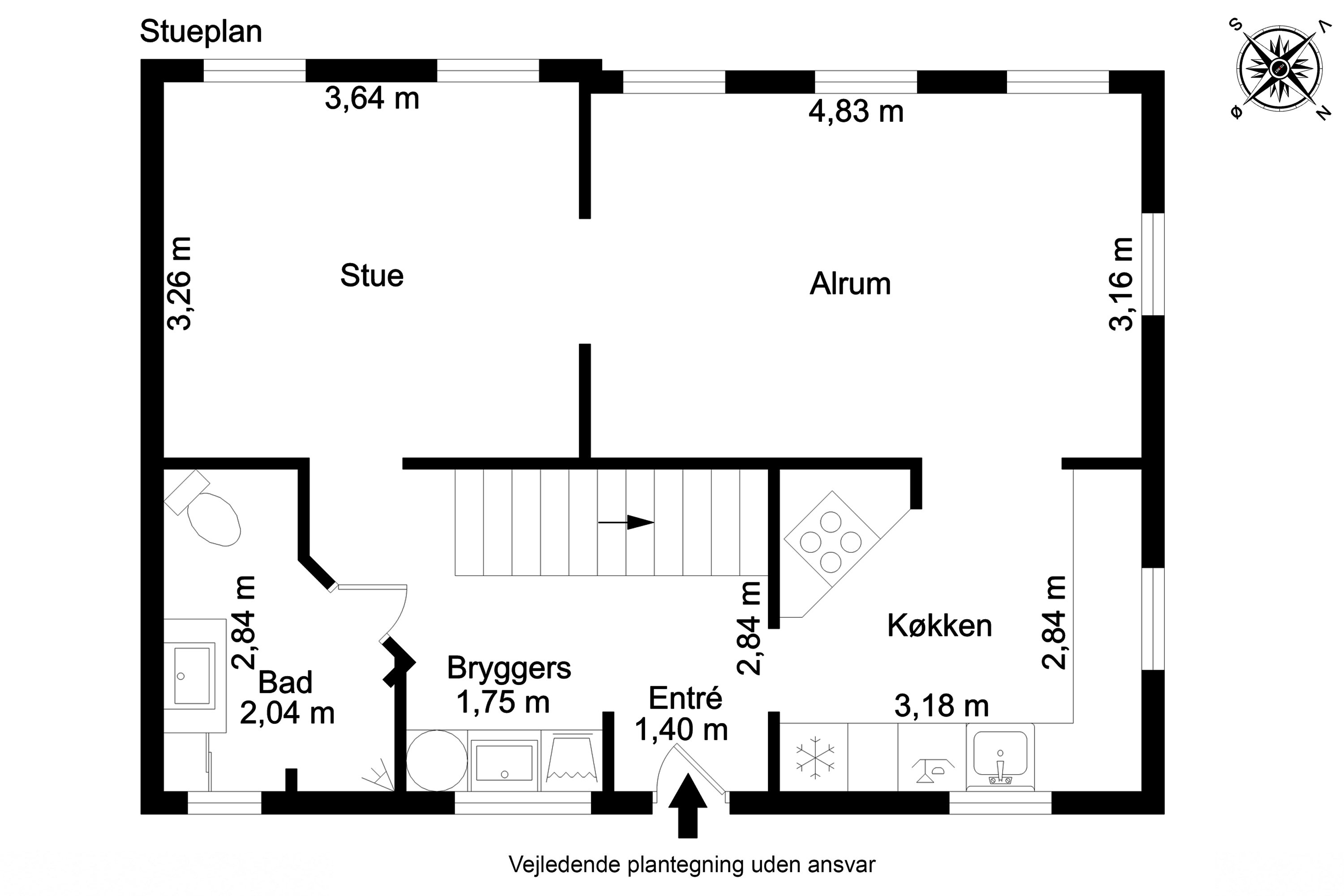 Plantegninger billede af Bredgade 95, 7250 Hejnsvig