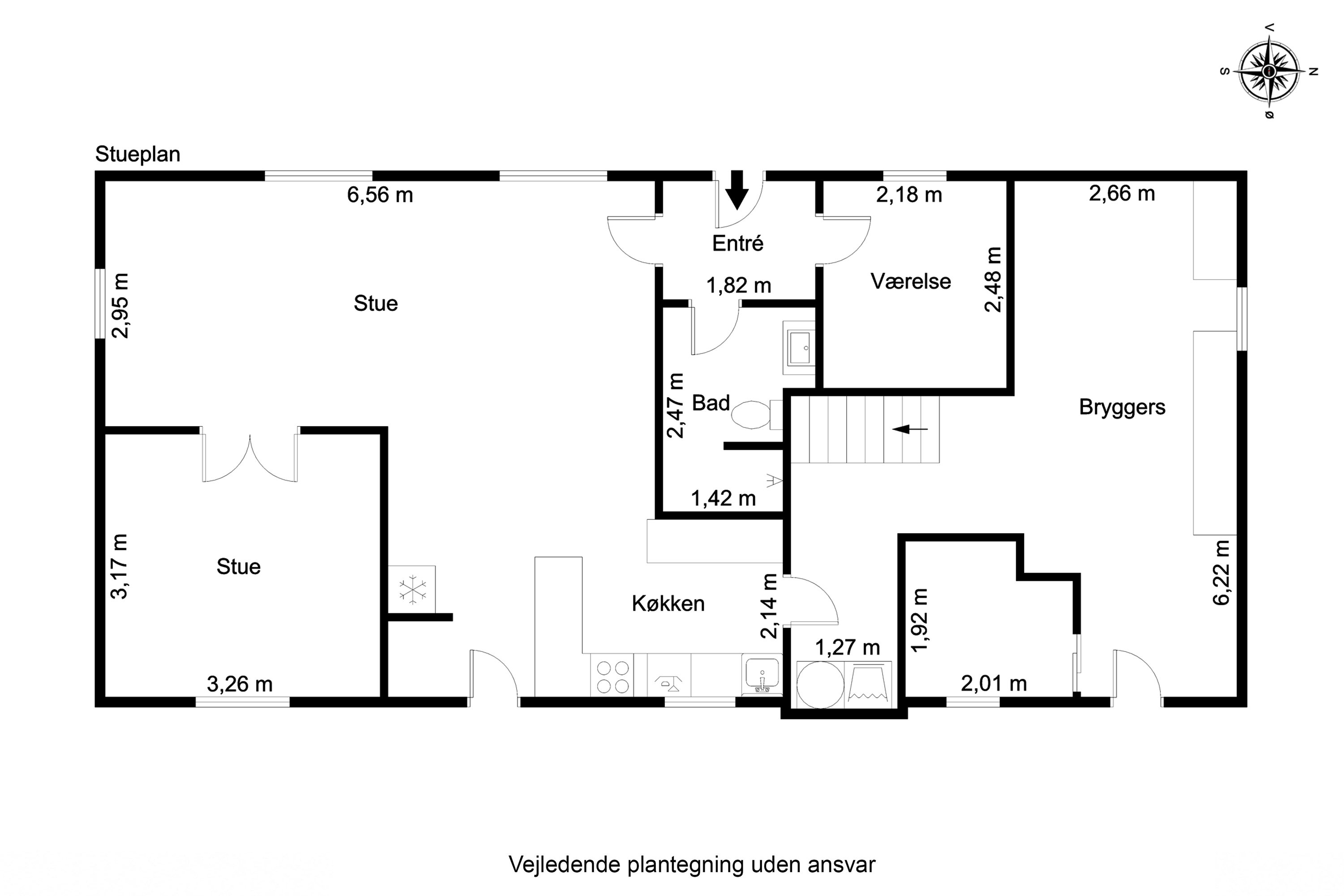 Plantegninger billede af Saksmosevej 13, 7300 Jelling