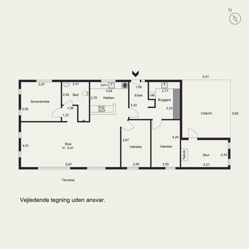 Plantegninger billede af Linde Alle 20, Ølsted, 8723 Løsning