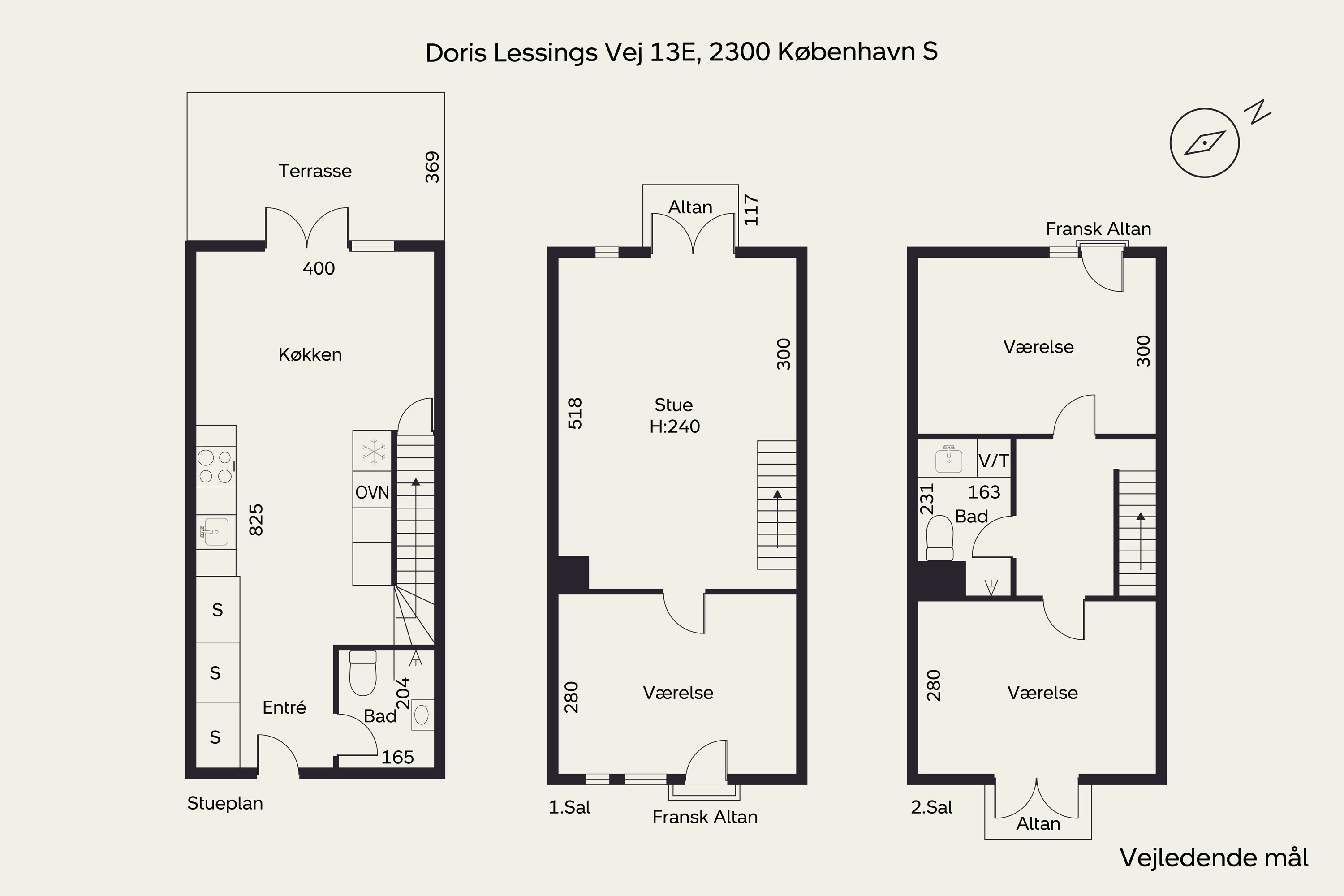 Plantegninger billede af Doris Lessings Vej 13E, 2300 København S