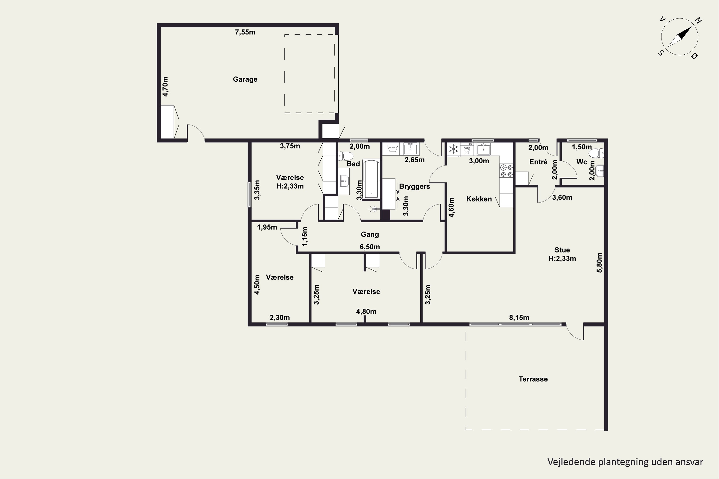 Plantegninger billede af Musvitvej 14, Øster Bjerregrav, 8920 Randers NV