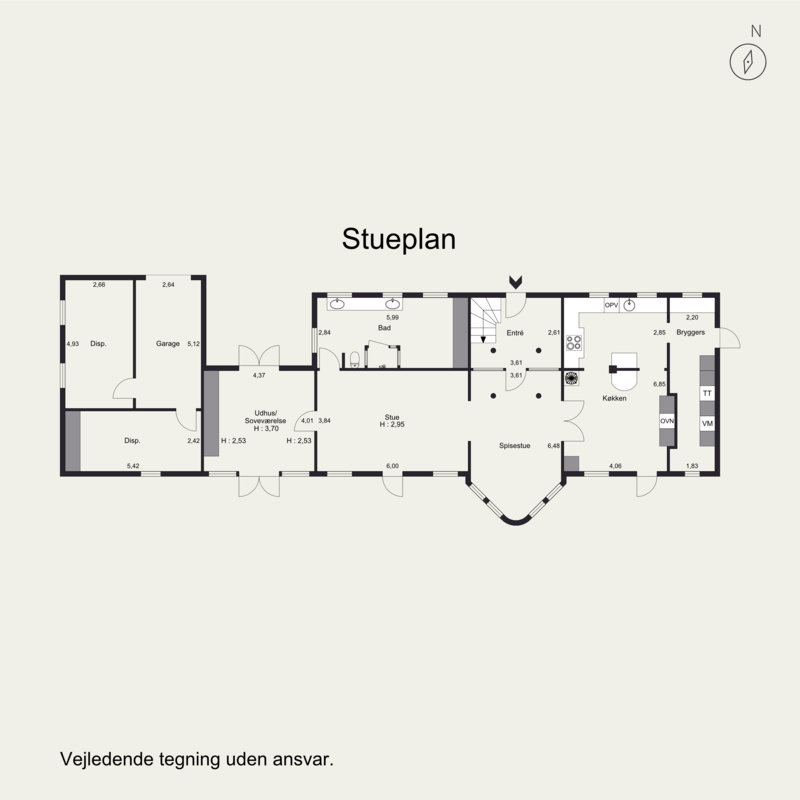 Plantegninger billede af Trøjborgvej 3, Kollund, 6340 Kruså