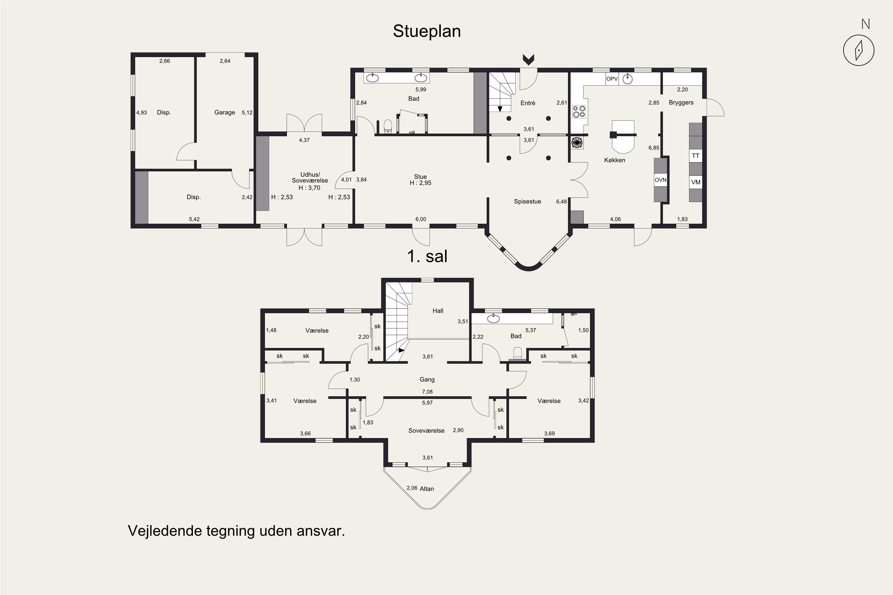 Plantegninger billede af Trøjborgvej 3, Kollund, 6340 Kruså