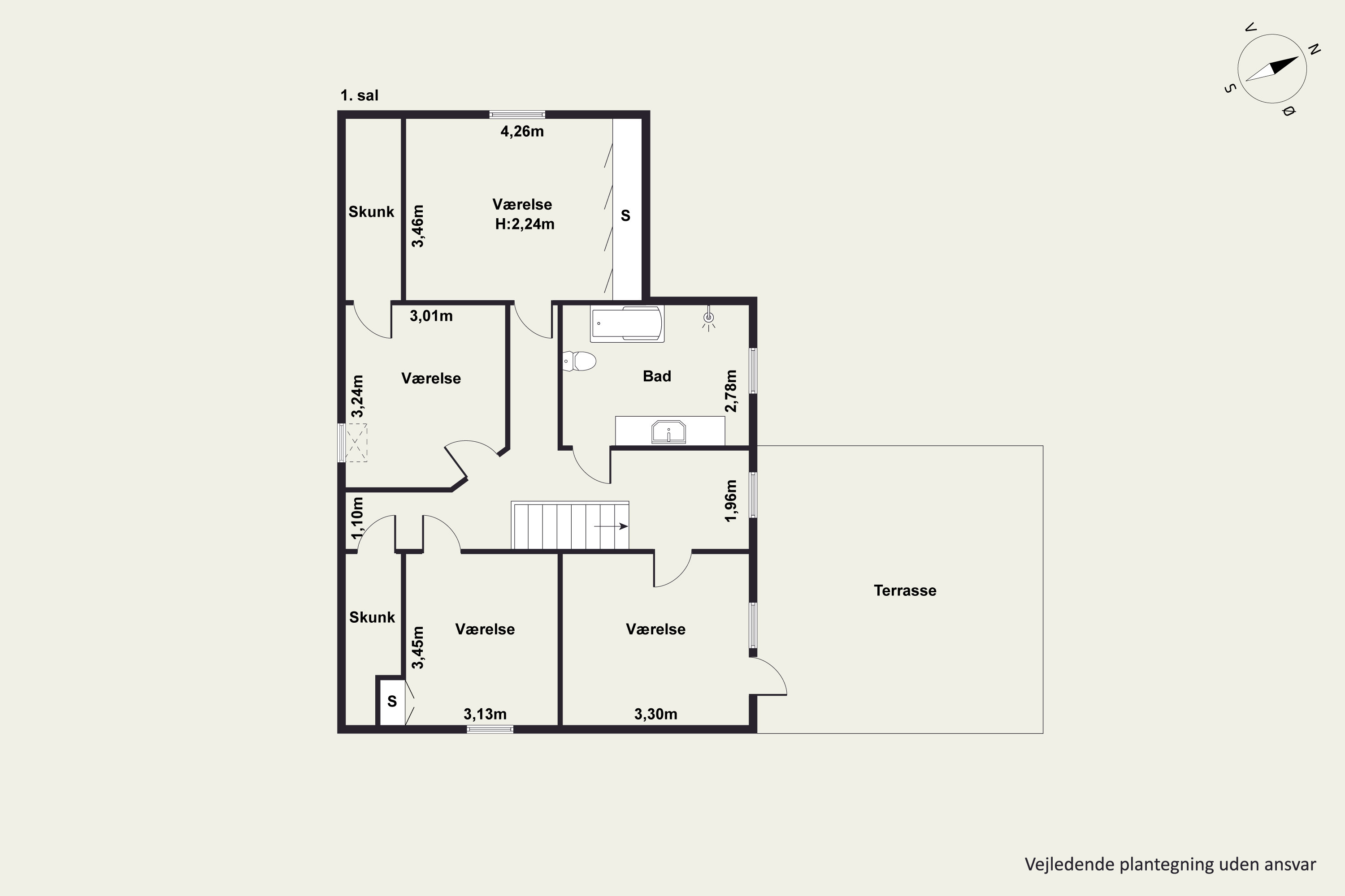 Plantegninger billede af Ådalen 22, Skørring, 8544 Mørke