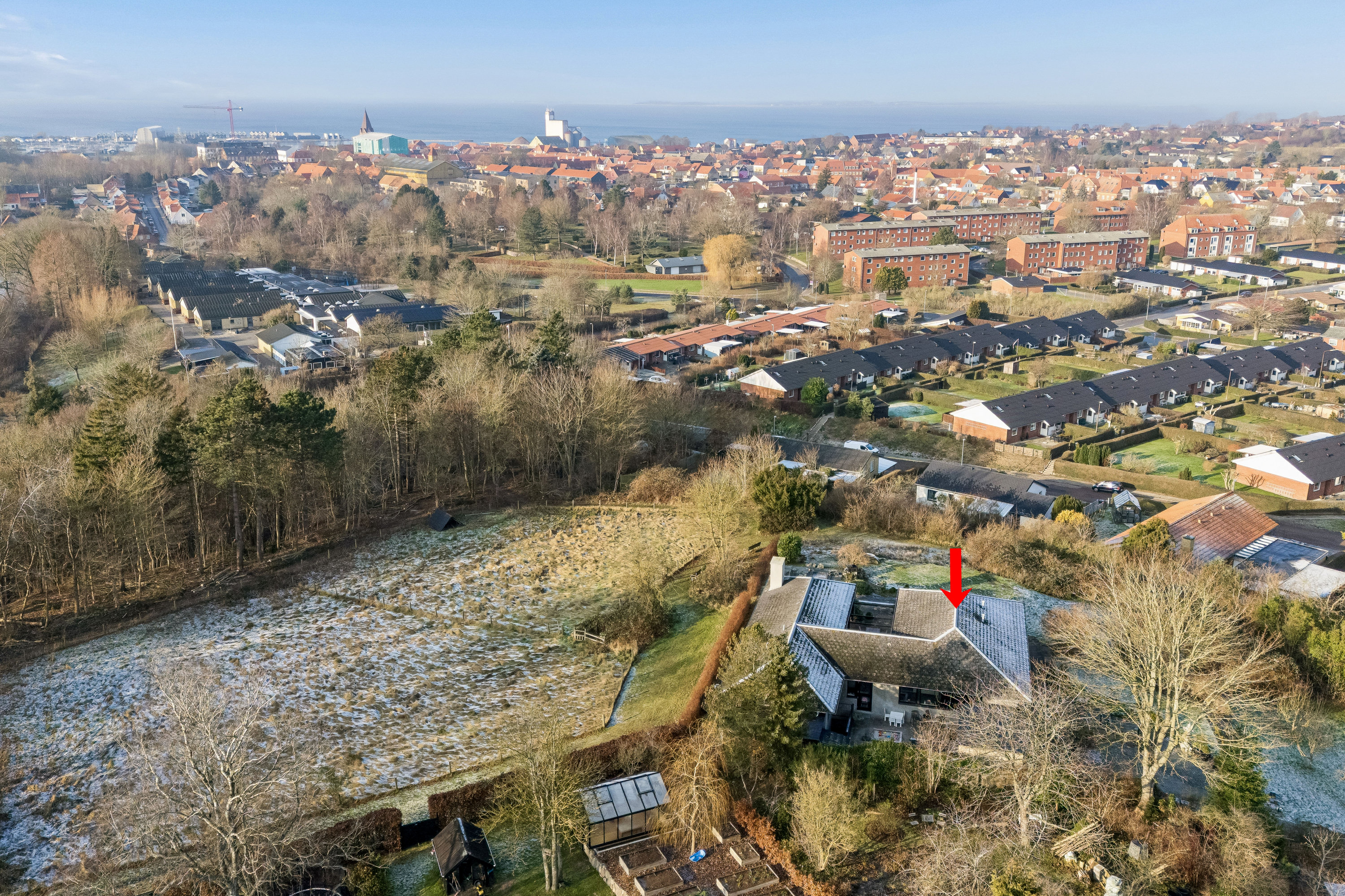 Fremhævet luftfoto billede i fuldskærmstilstand. Billede af Ved Grotten 12, 5610 Assens