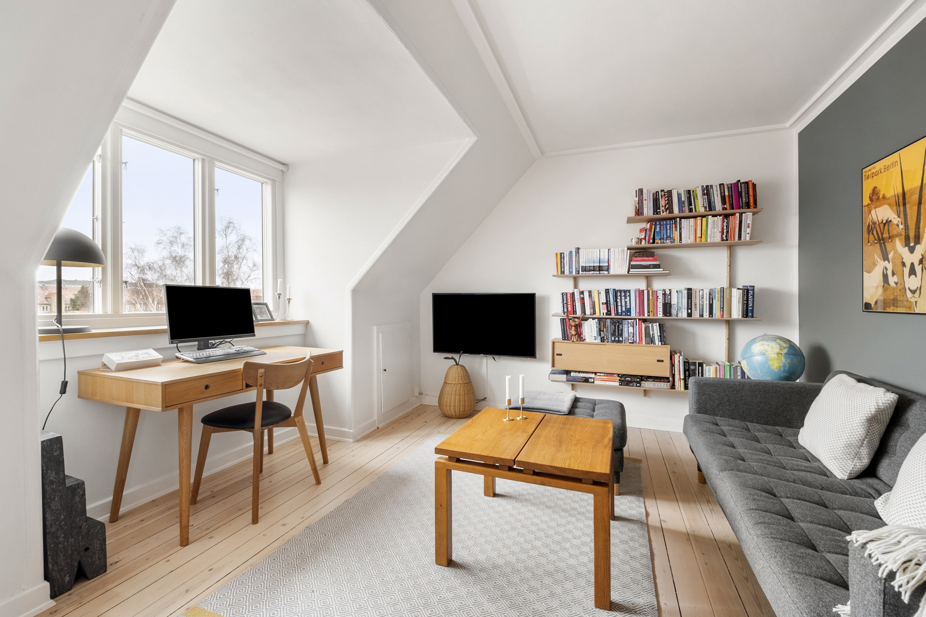 Fremhævet stue billede i fuldskærmstilstand. Billede af Jansvej 14, 3., 2300 København S