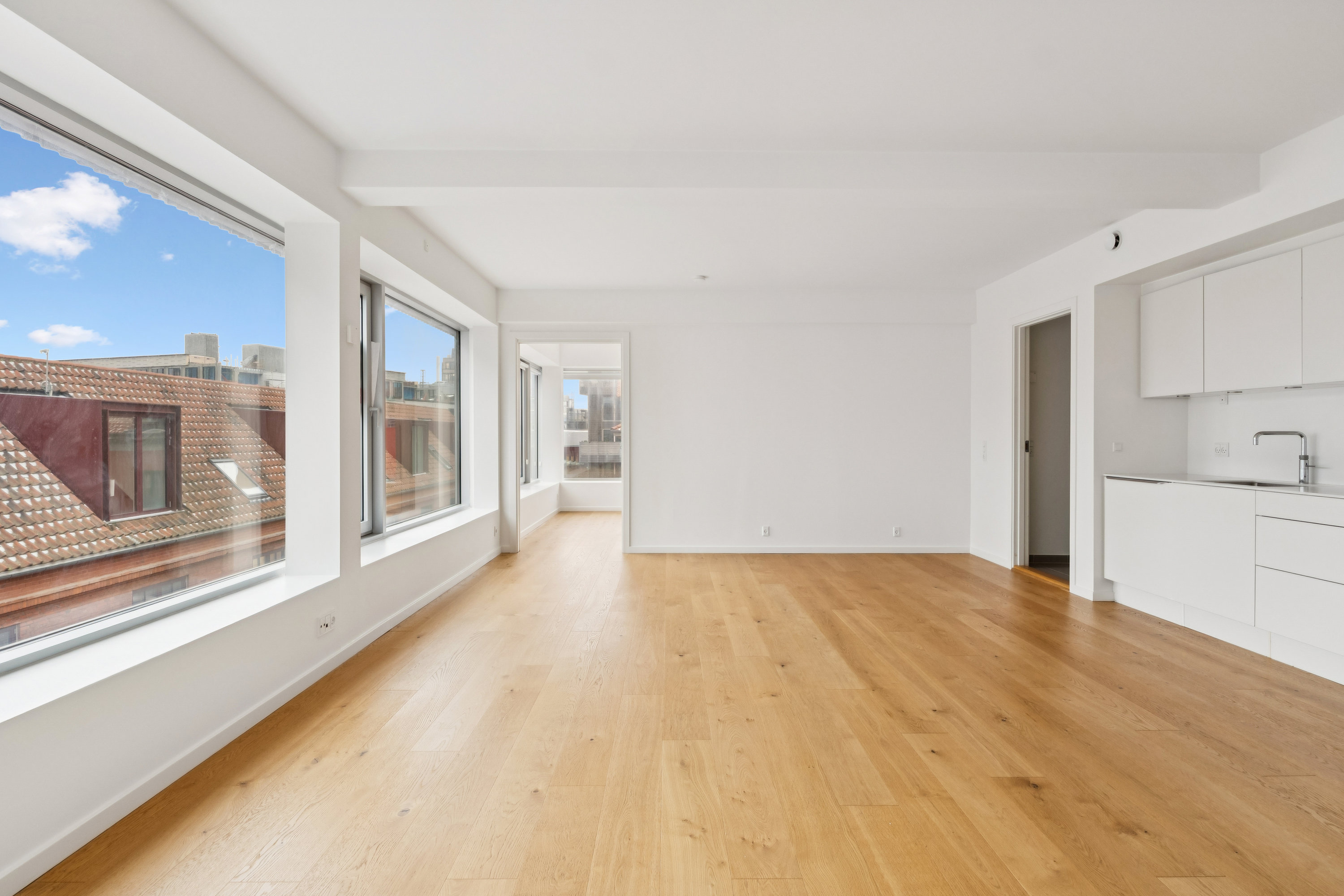 Fremhævet stue billede i fuldskærmstilstand. Billede af Billedvej 6, 2. 2., 2150 Nordhavn