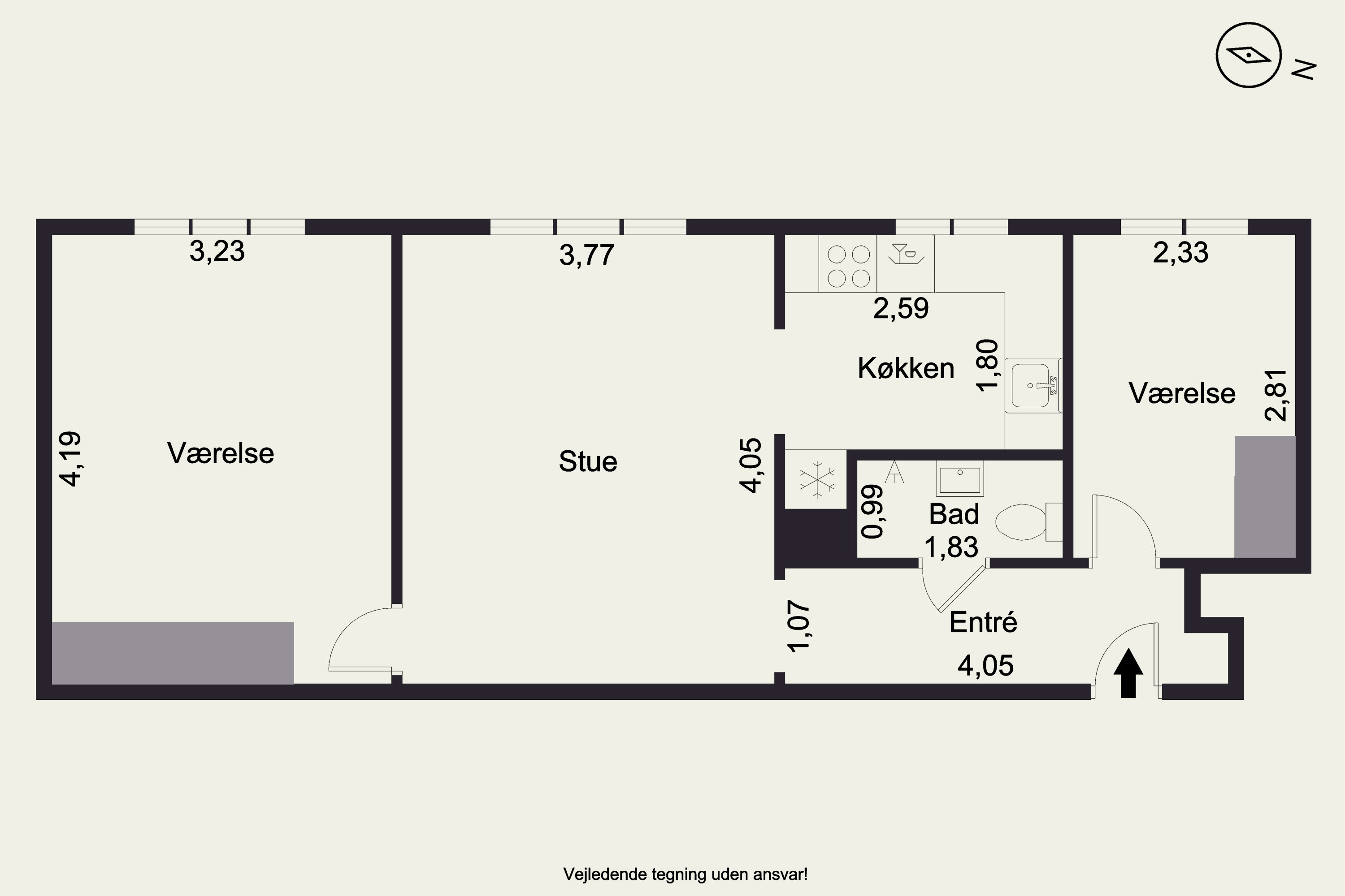 Plantegninger billede af Skanderborgvej 92, 2. 2., 8000 Aarhus C