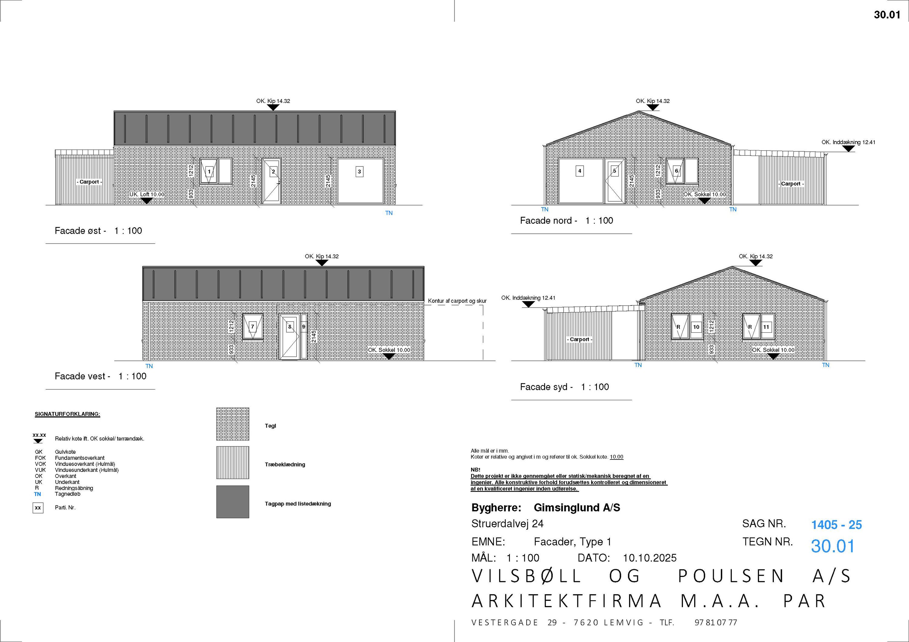 Fremhævet facaderids type 1 billede i fuldskærmstilstand. Billede af Struerdalvej 24F, 7600 Struer