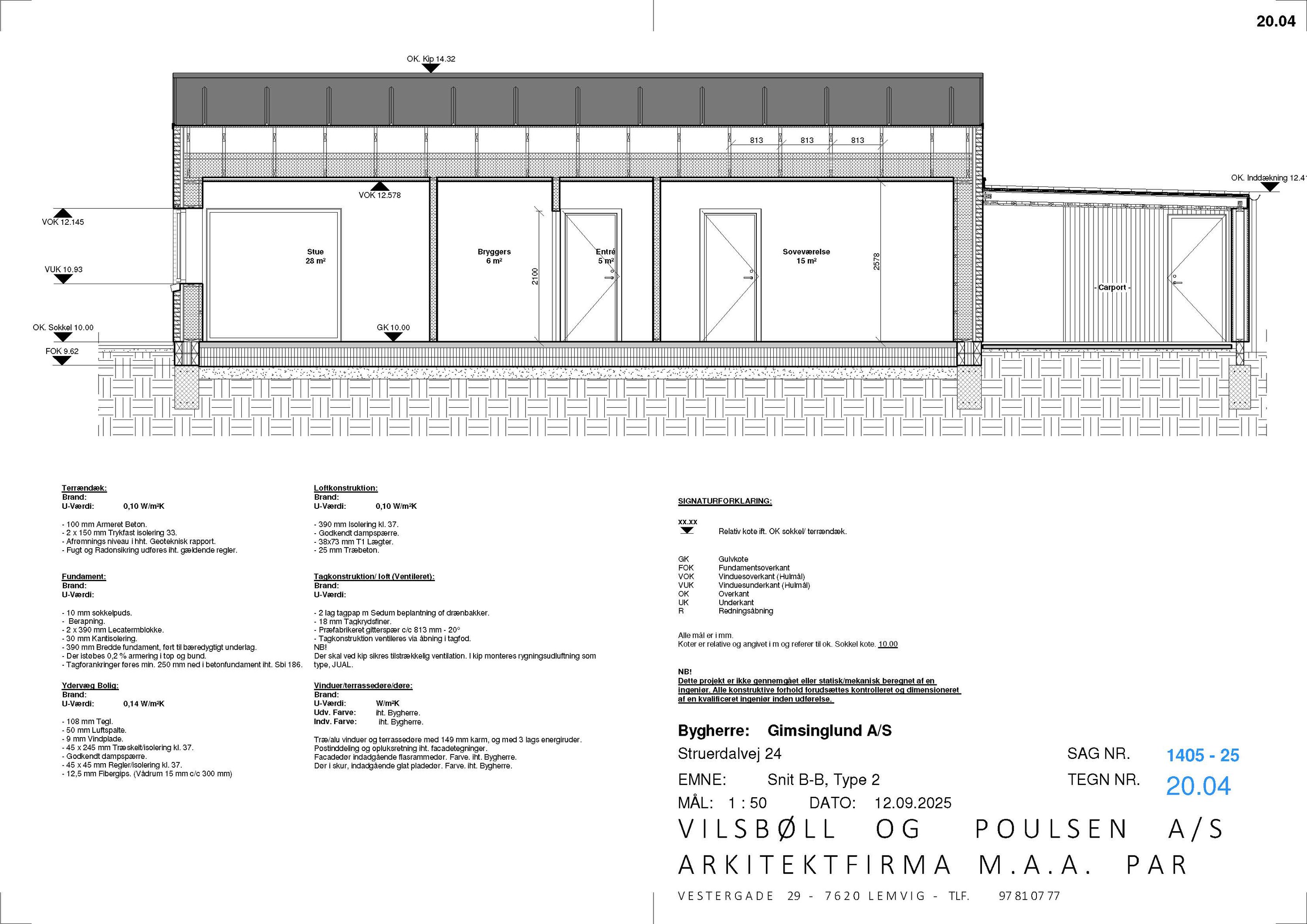 Fremhævet snit b type 2 billede i fuldskærmstilstand. Billede af Struerdalvej 24G, 7600 Struer