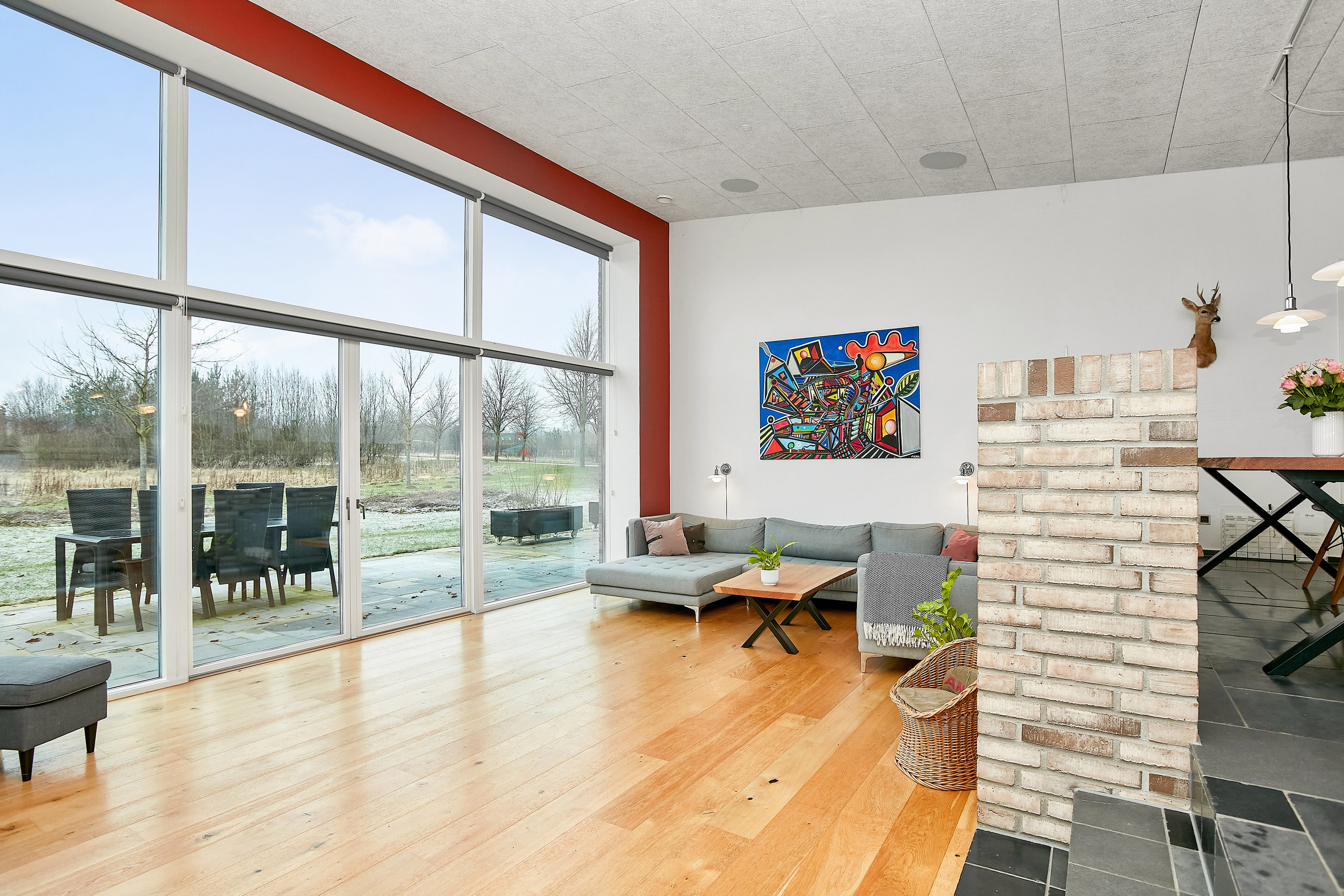 Fremhævet  billede i fuldskærmstilstand. Billede af Honum Skovvej 13, 8762 Flemming