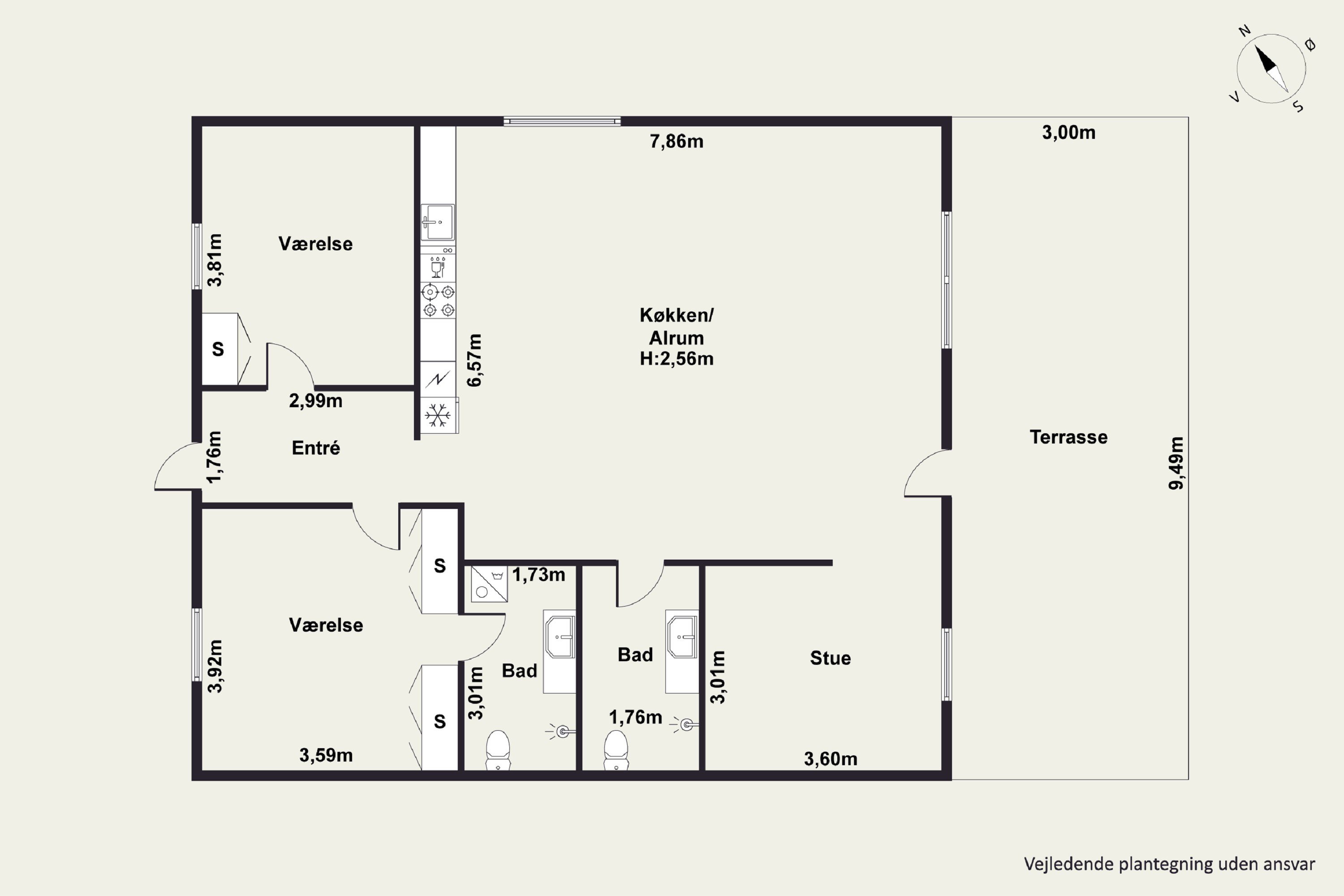 Plantegninger billede af Fuglehegnet 32, 8541 Skødstrup