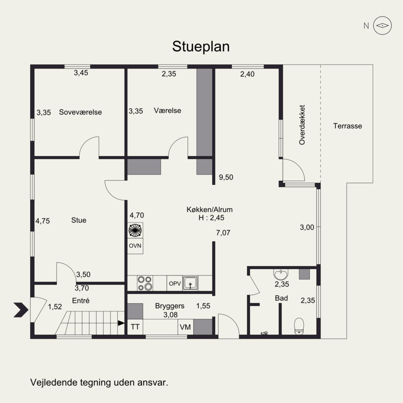 Plantegninger billede af Vejenvej 14, Askov, 6600 Vejen