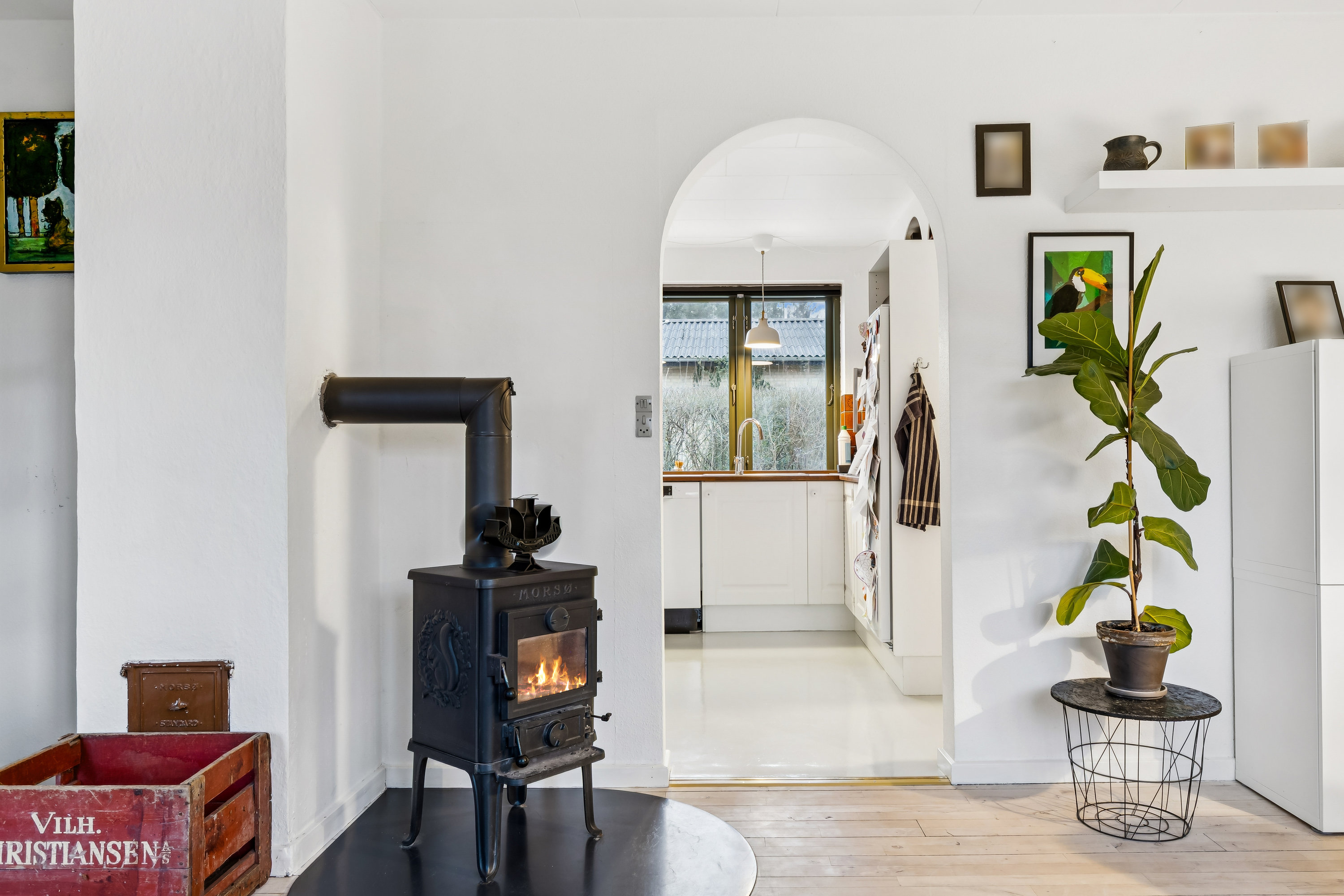 Fremhævet stue billede i fuldskærmstilstand. Billede af Gartnerlunden 13, Kundby, 4520 Svinninge