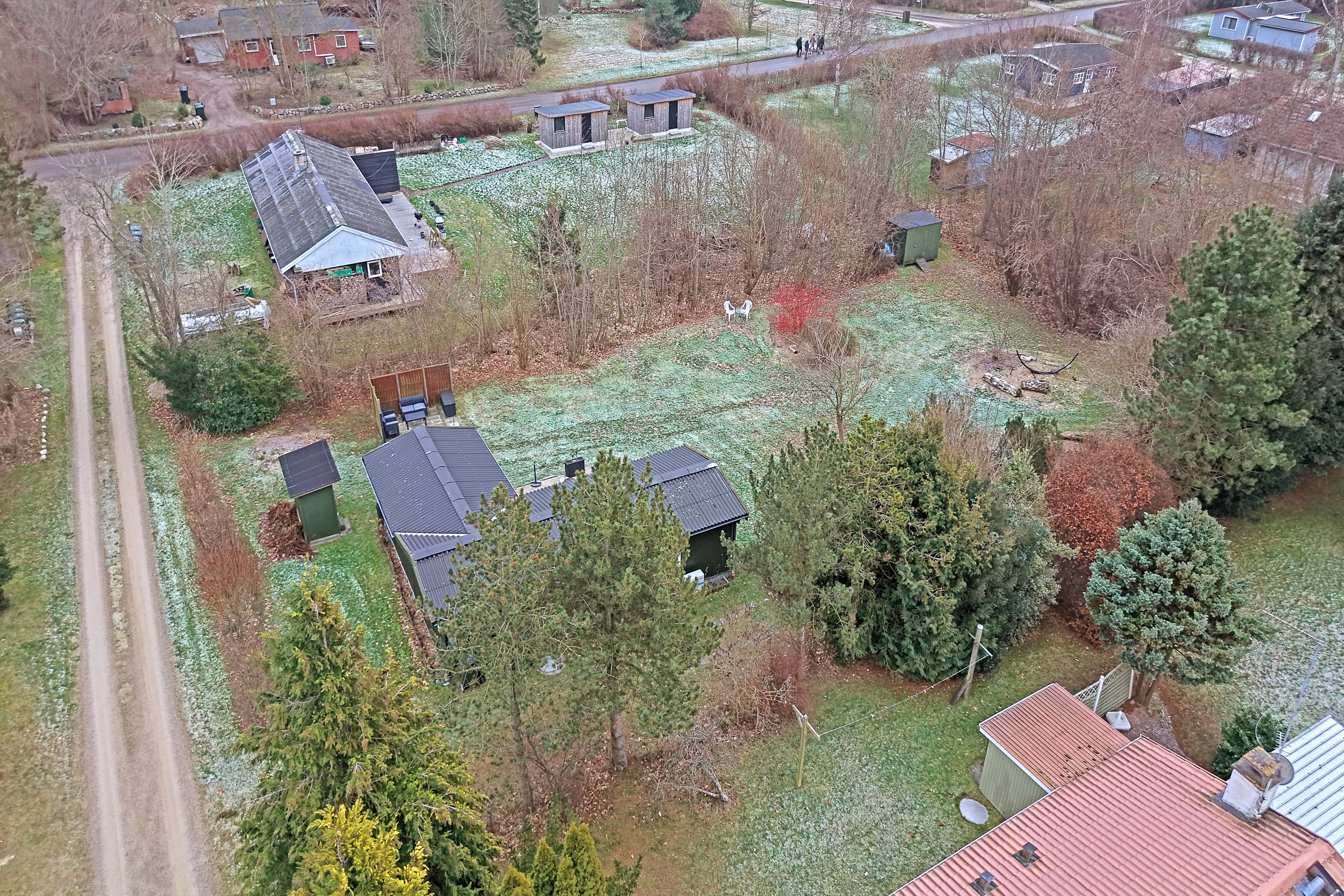 Fremhævet luftfoto billede i fuldskærmstilstand. Billede af Nørredalen 3, Nyrup, 4500 Nykøbing Sj