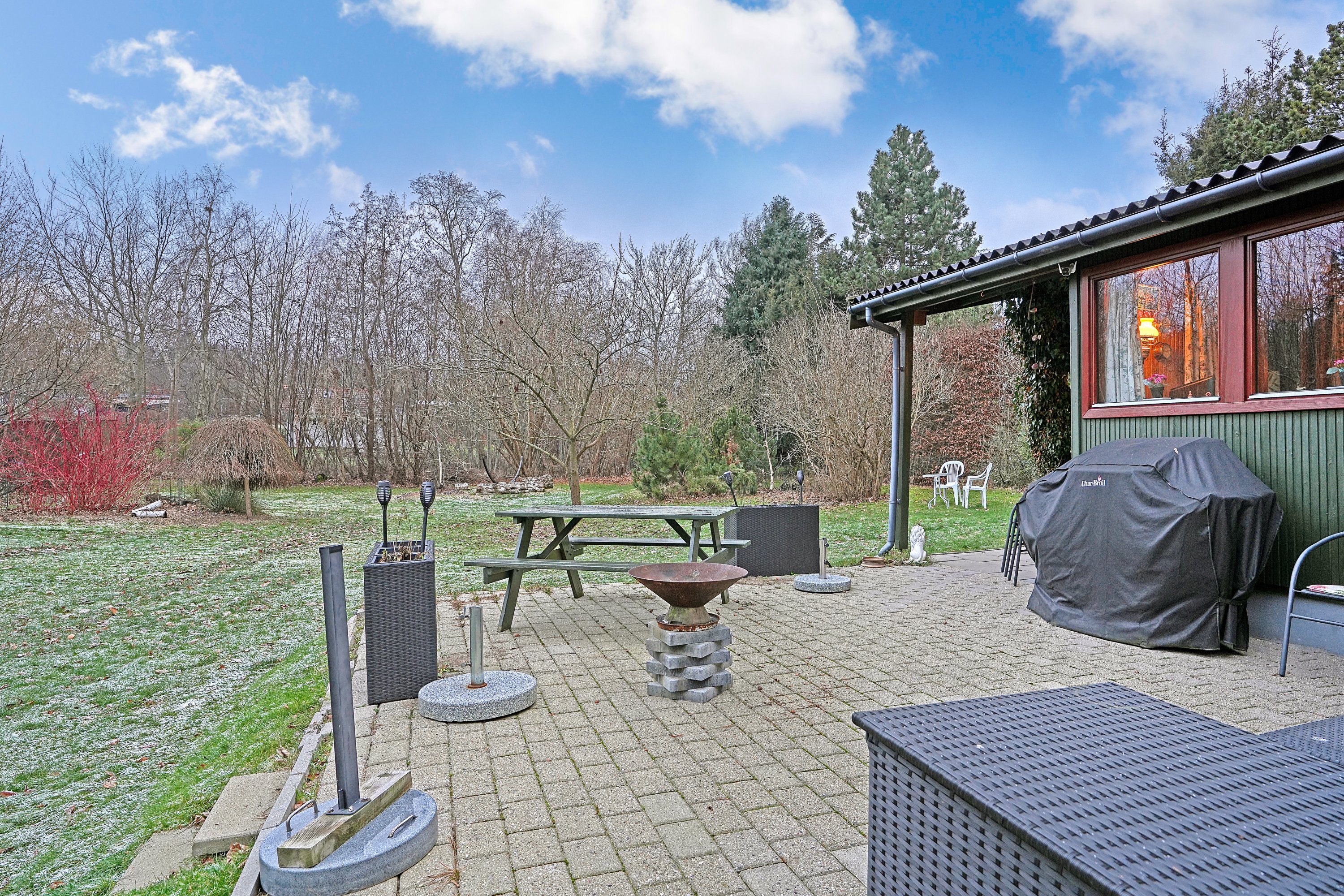 Fremhævet terrasse billede i fuldskærmstilstand. Billede af Nørredalen 3, Nyrup, 4500 Nykøbing Sj