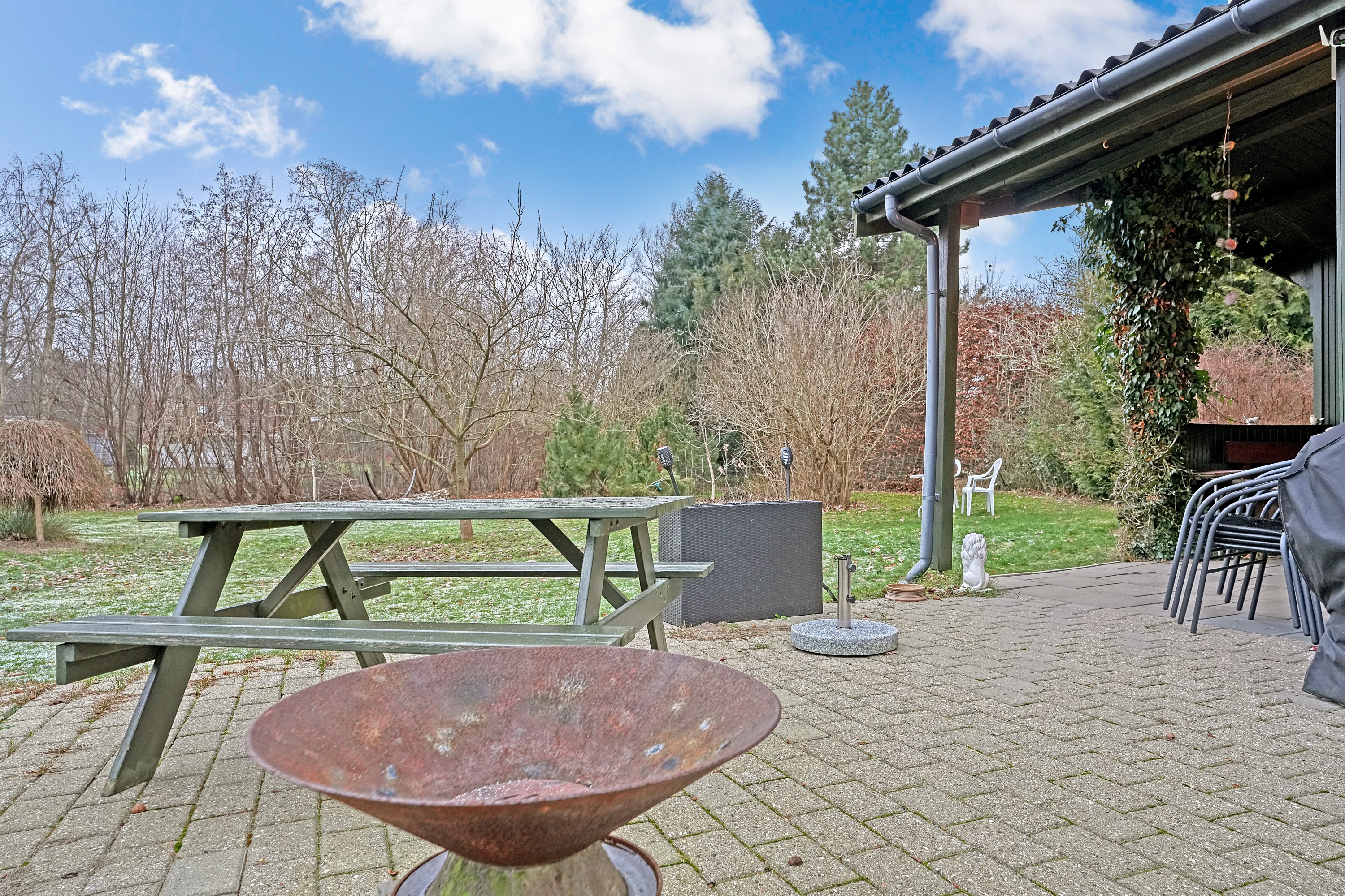 Fremhævet terrasse billede i fuldskærmstilstand. Billede af Nørredalen 3, Nyrup, 4500 Nykøbing Sj