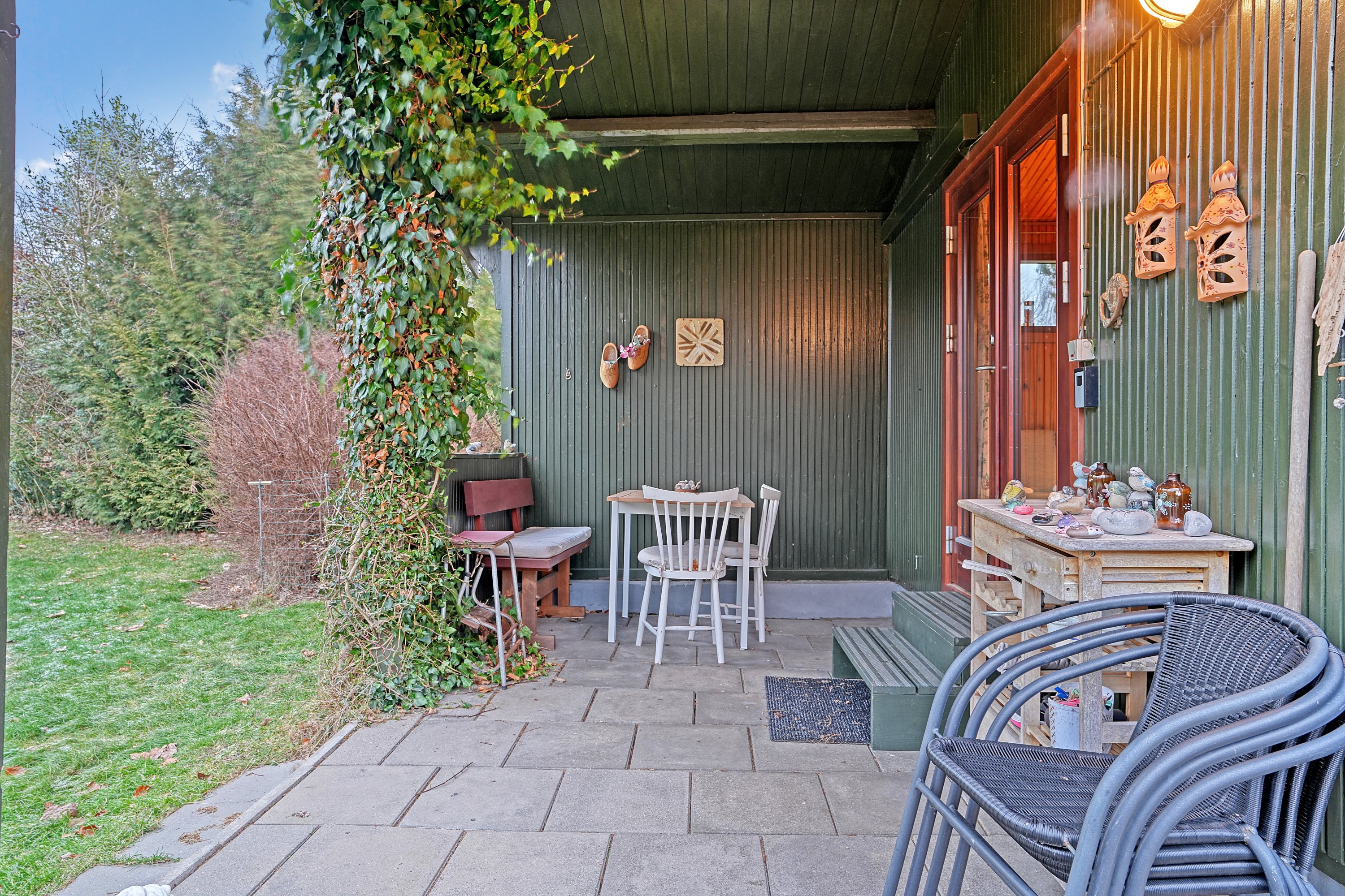 Fremhævet terrasse billede i fuldskærmstilstand. Billede af Nørredalen 3, Nyrup, 4500 Nykøbing Sj