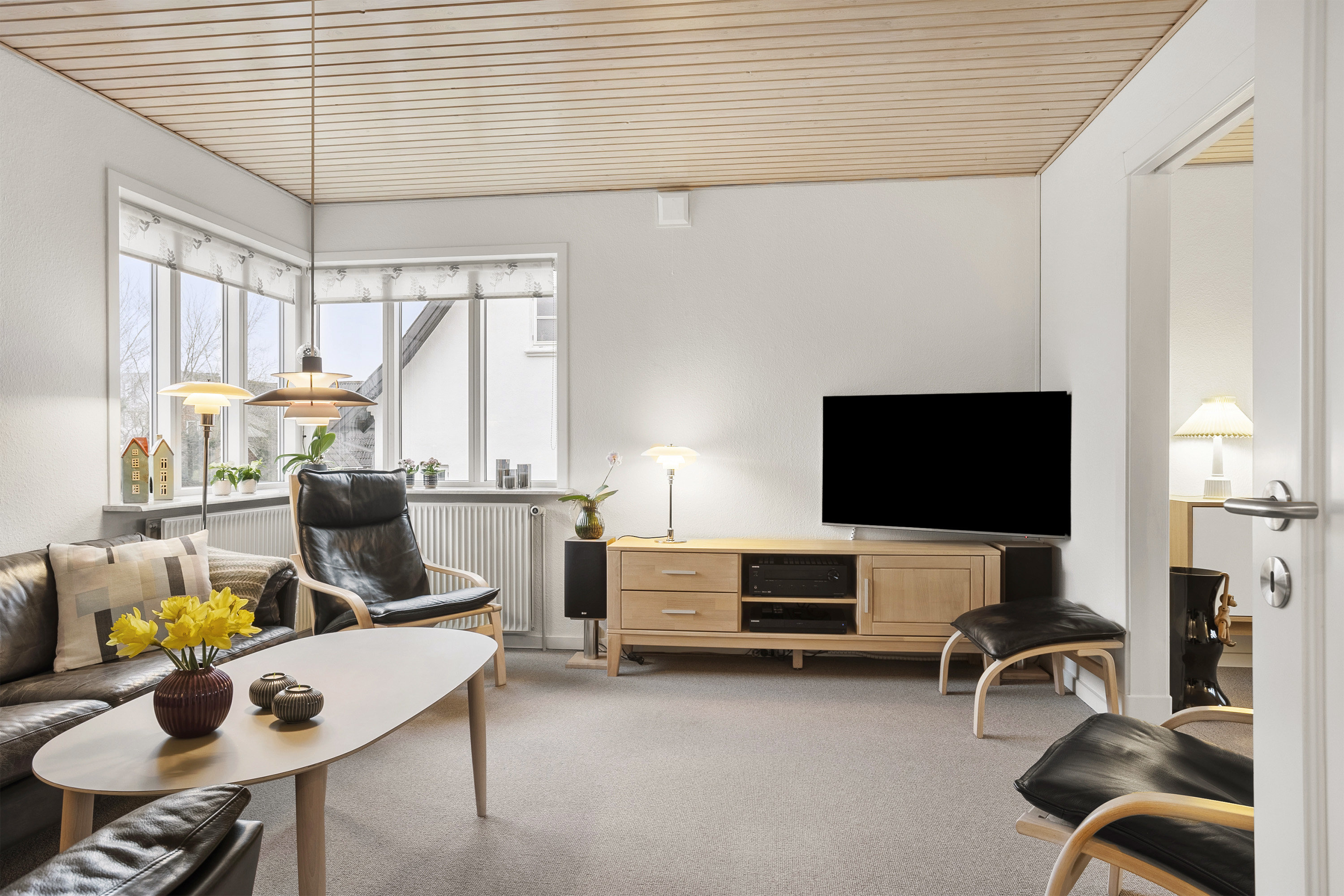 Fremhævet stue billede i fuldskærmstilstand. Billede af Vester Alle 17, 6600 Vejen