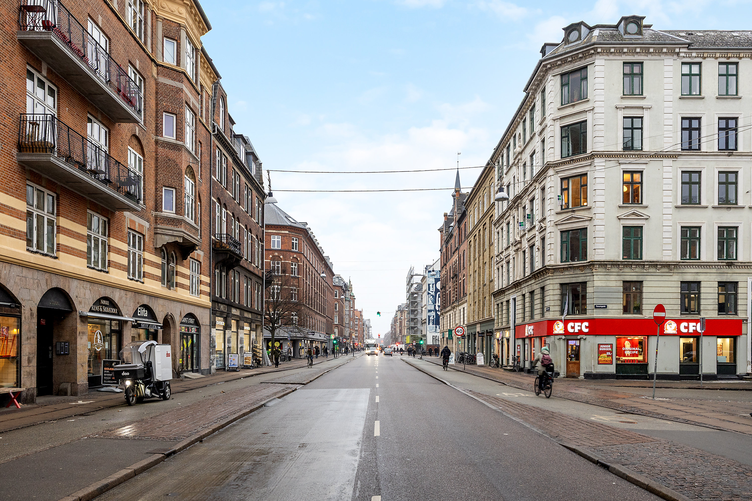 Fremhævet gade billede i fuldskærmstilstand. Billede af Nørrebrogade 205, 2. th., 2200 København N