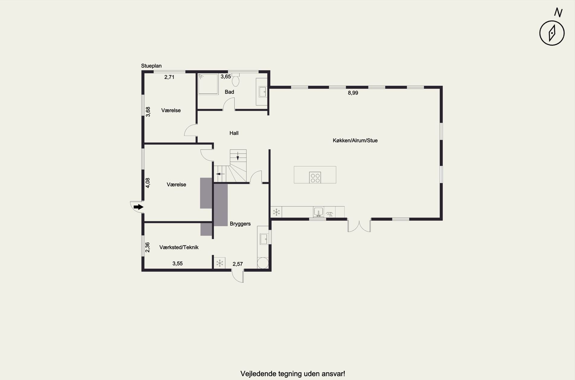 Plantegninger billede af Hedebovej 3, Heden, 5750 Ringe