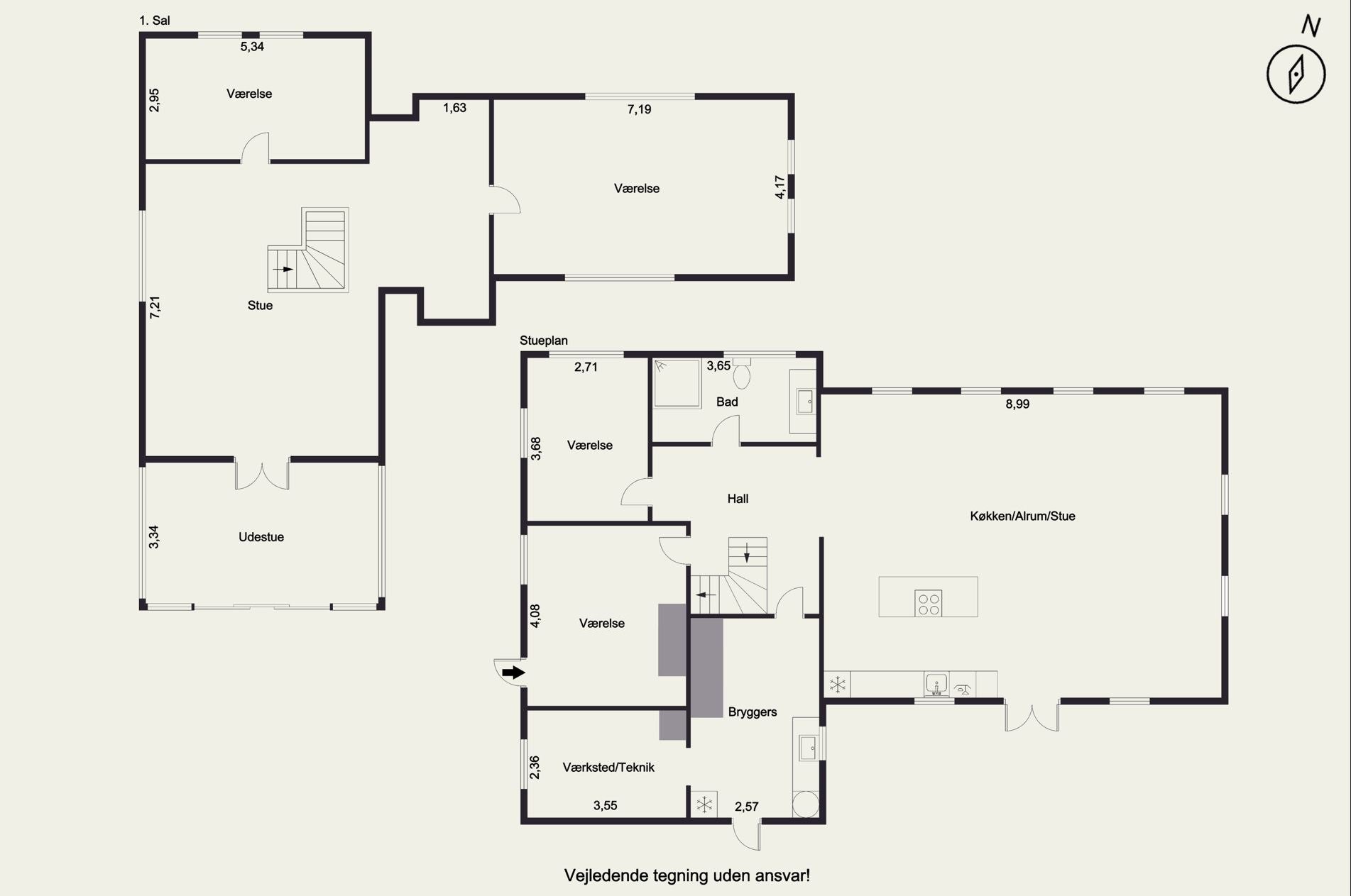 Plantegninger billede af Hedebovej 3, Heden, 5750 Ringe