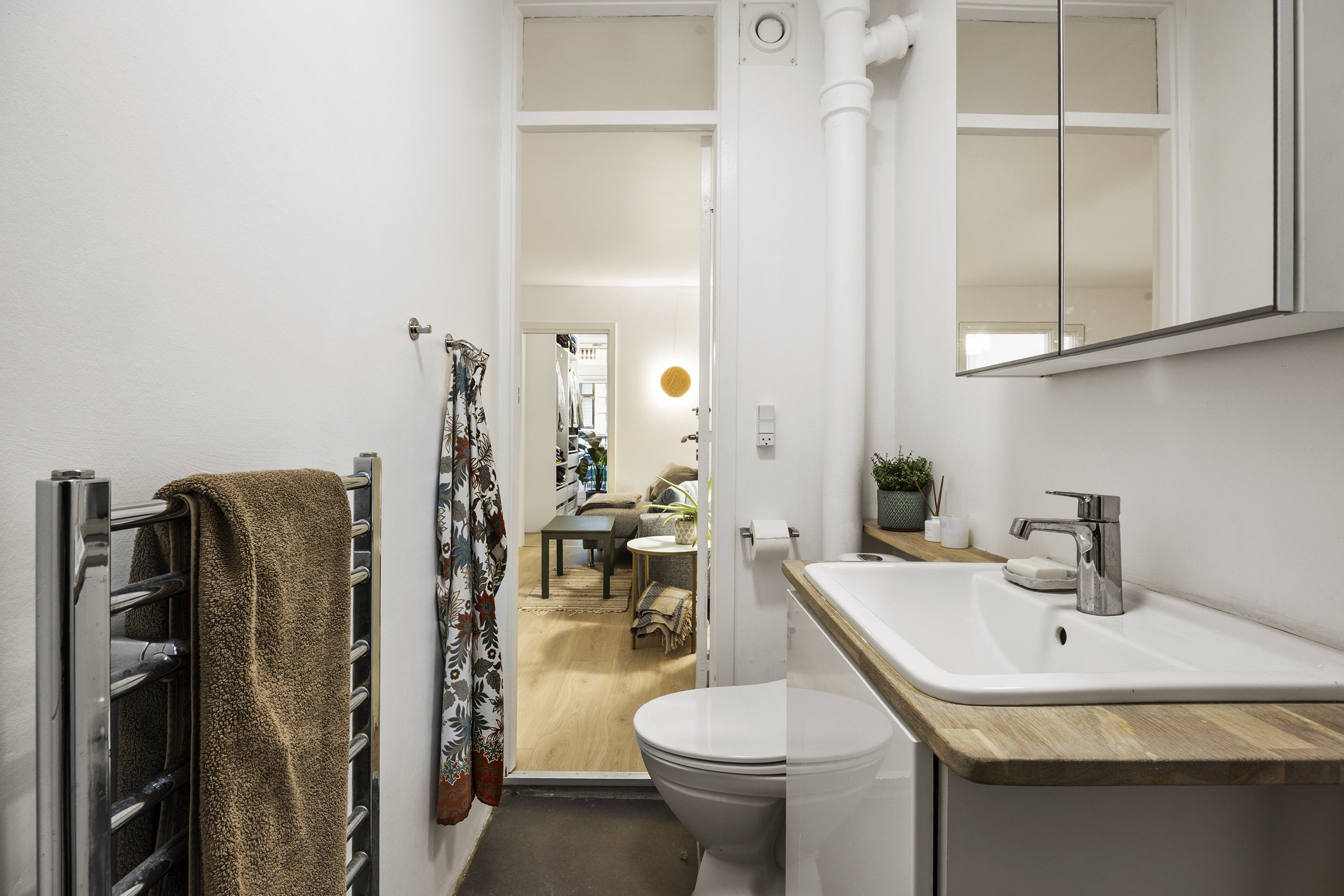 Fremhævet badeværelse billede i fuldskærmstilstand. Billede af Blågårdsgade 26, 1. 5., 2200 København N