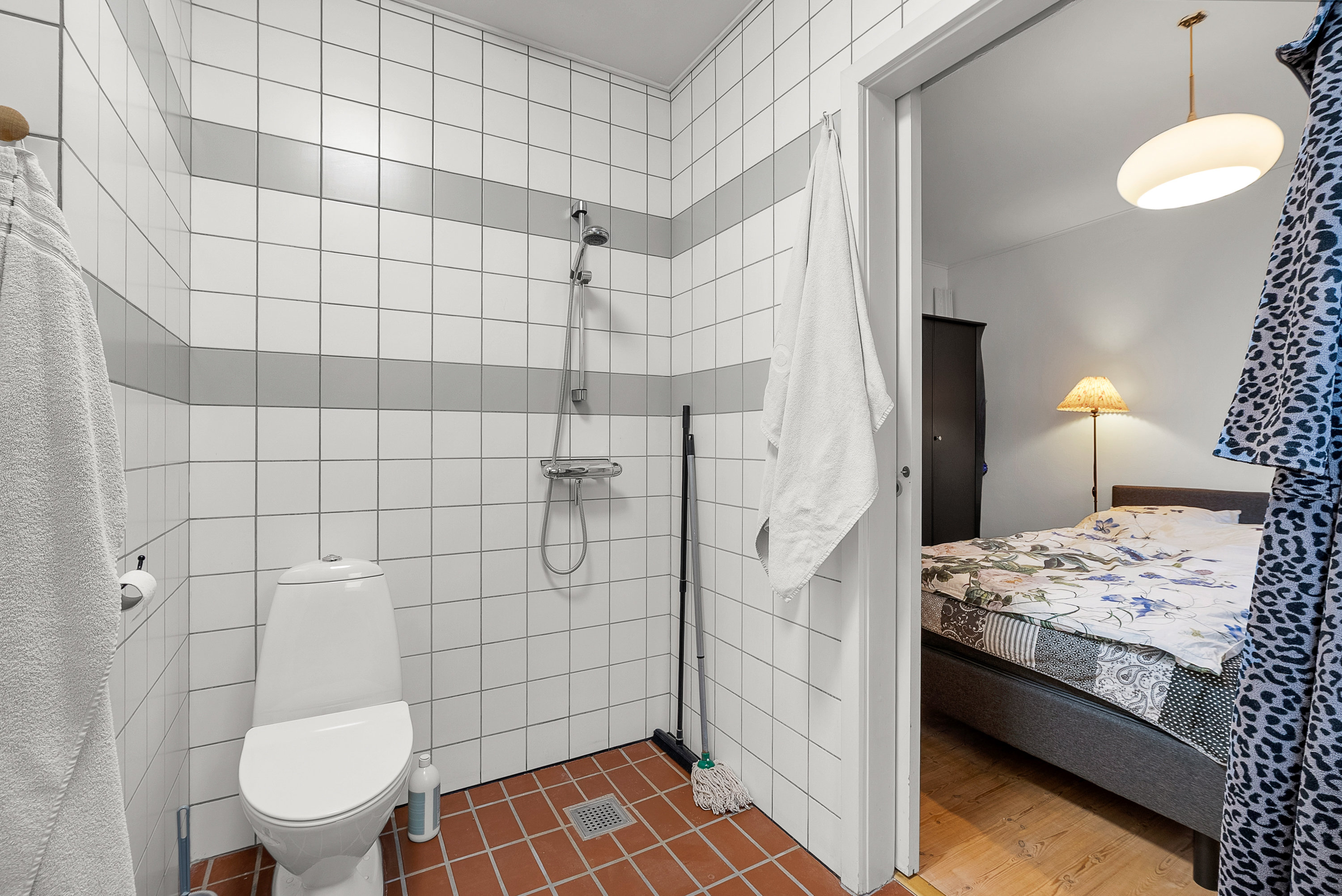 Fremhævet badeværelse billede i fuldskærmstilstand. Billede af Lagonis Minde 9M, 5600 Faaborg