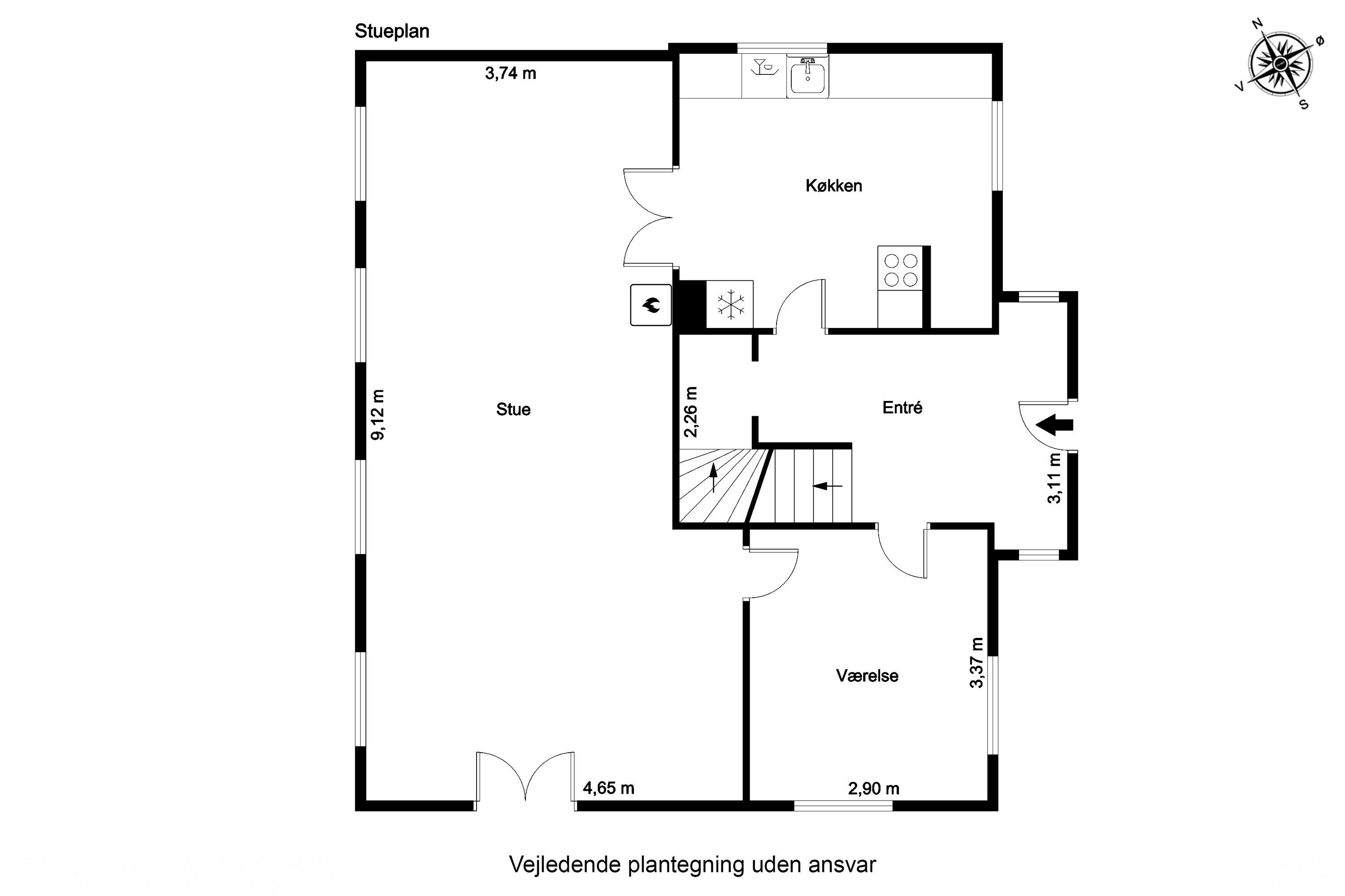 Plantegninger billede af Skolevej 3, Næsby, 5270 Odense N
