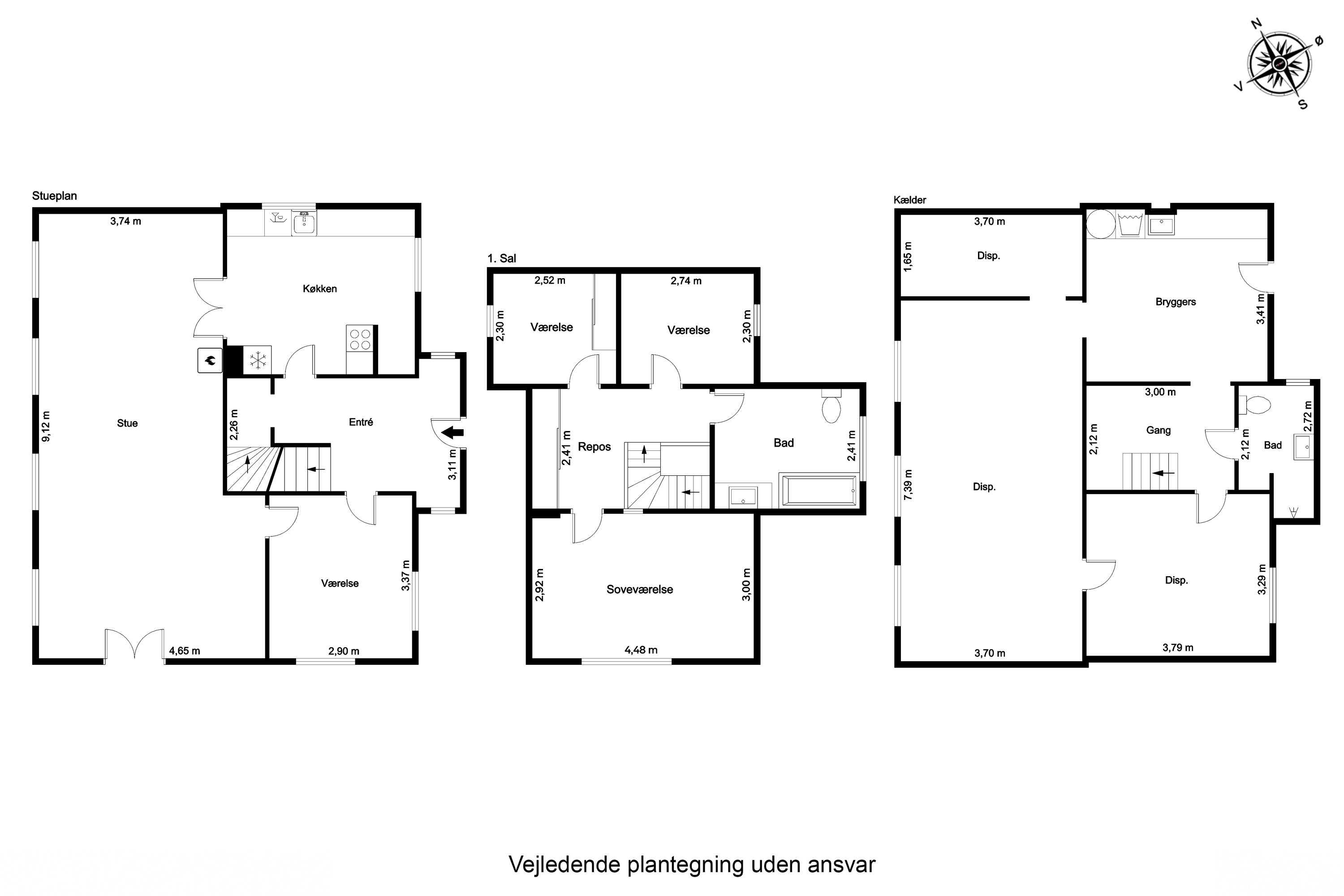 Plantegninger billede af Skolevej 3, Næsby, 5270 Odense N