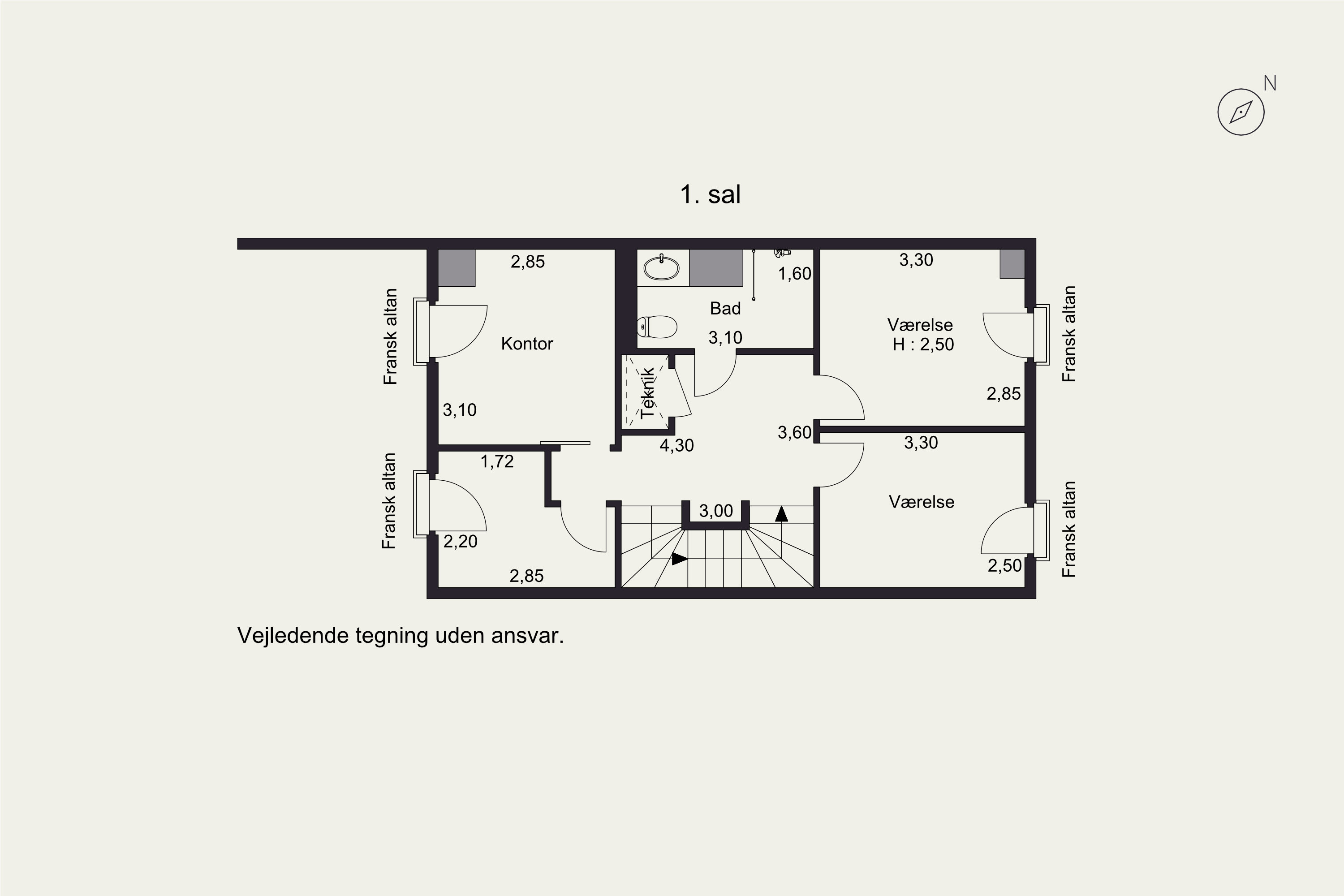 Plantegninger billede af Ralphs Vænge 51, 2950 Vedbæk