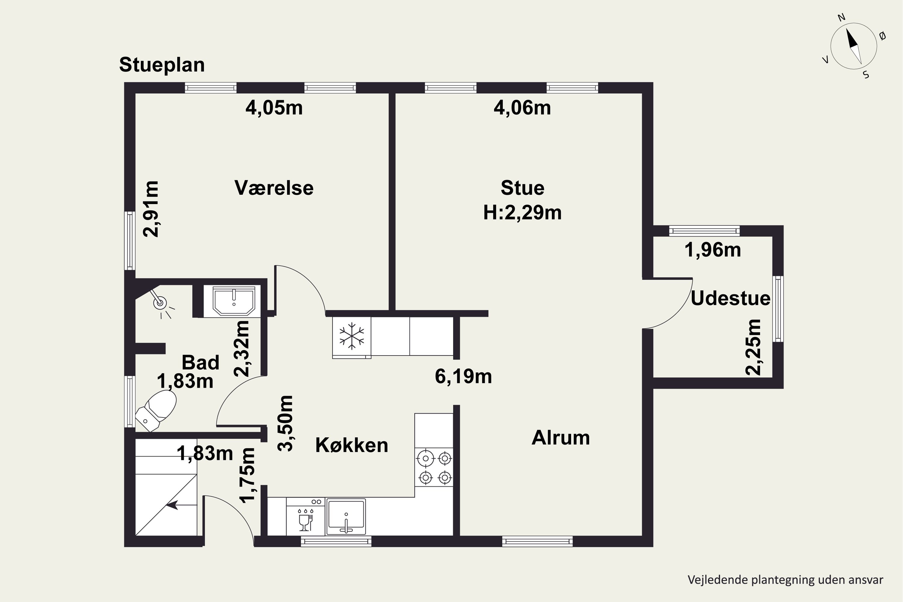Plantegninger billede af Vittenvej 99, Vitten, 8382 Hinnerup