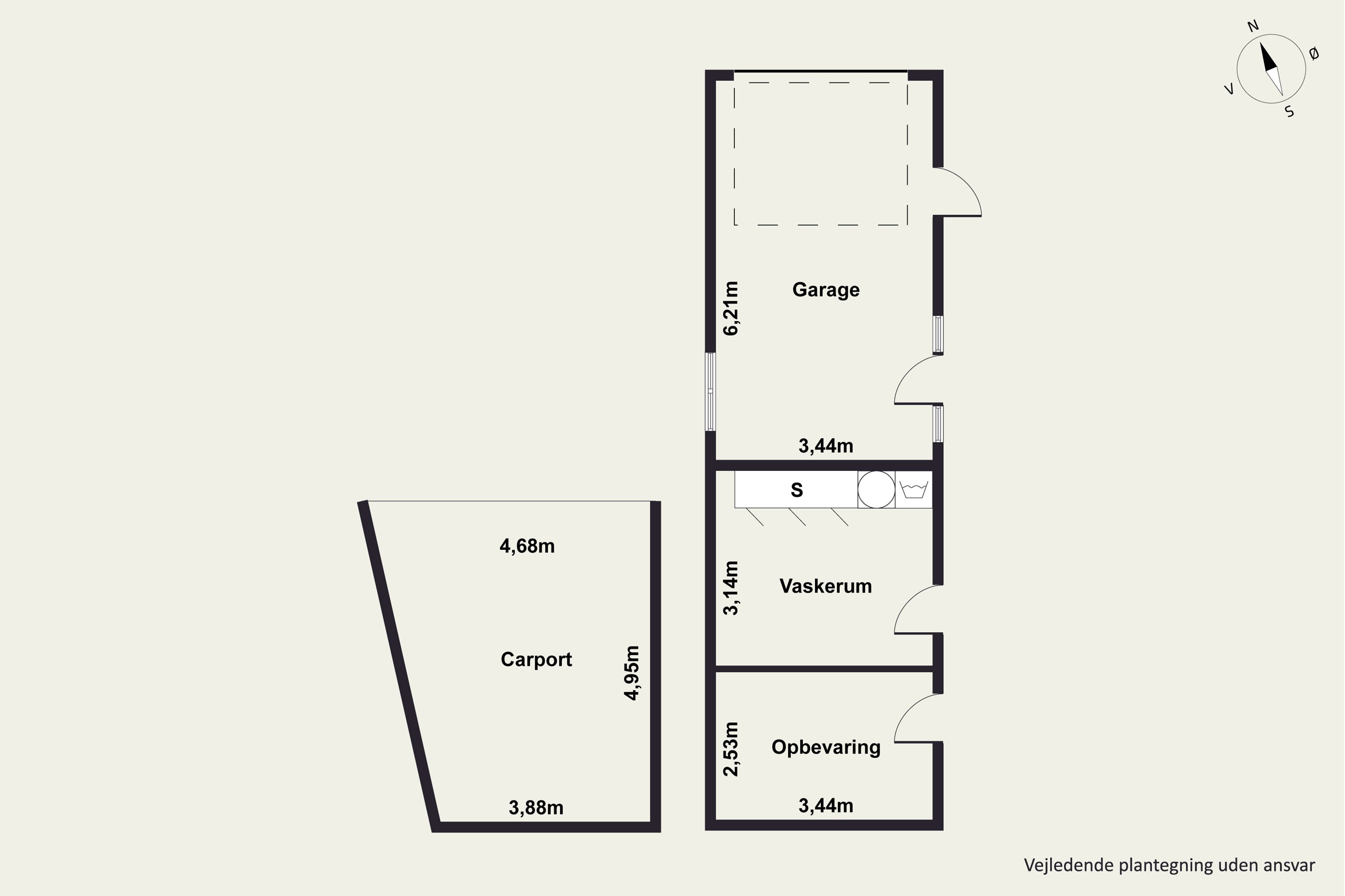 Plantegninger billede af Vittenvej 99, Vitten, 8382 Hinnerup