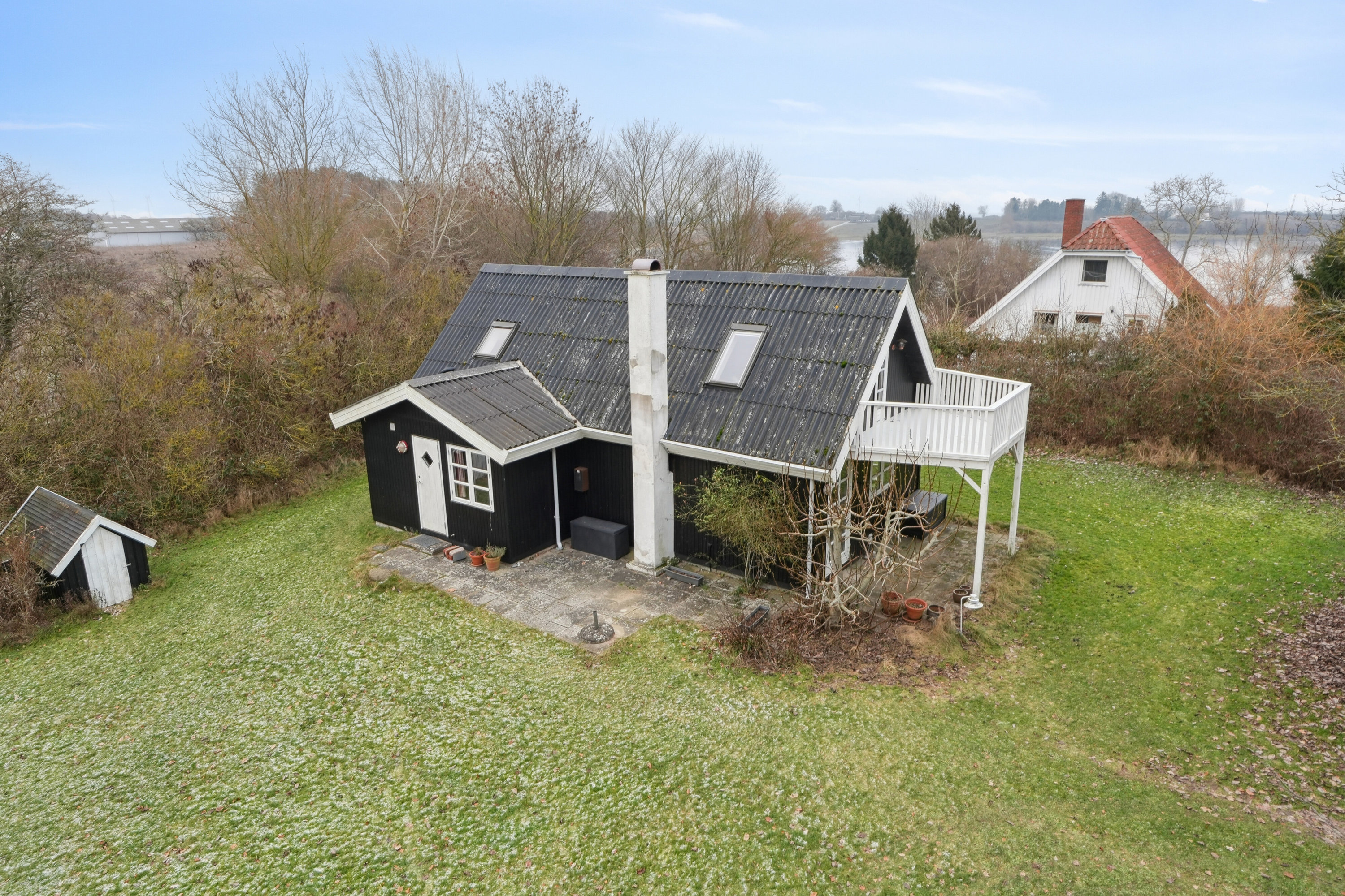 Fremhævet set fra haven billede i fuldskærmstilstand. Billede af Botoften 75, Botofte, 5953 Tranekær