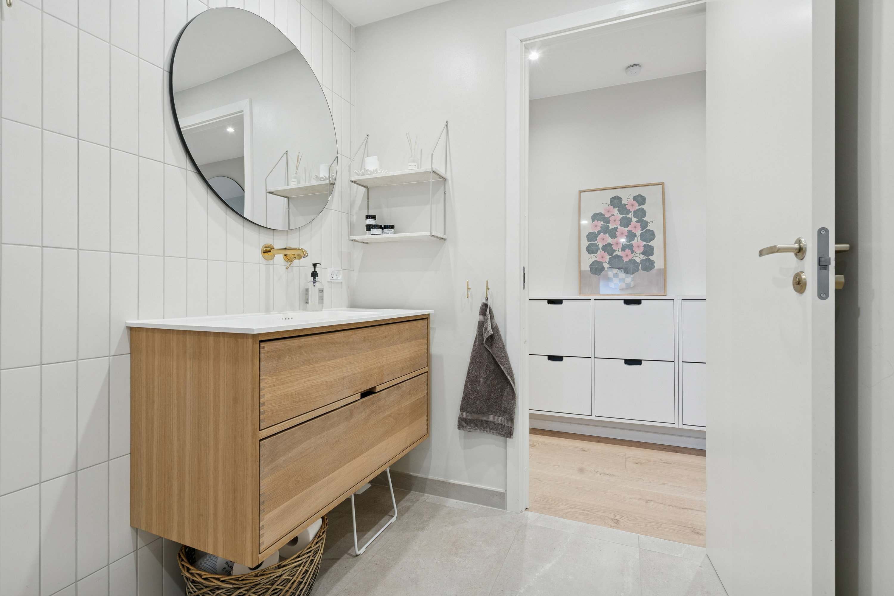 Fremhævet badeværelse billede i fuldskærmstilstand. Billede af Syrenvej 33, 4690 Haslev