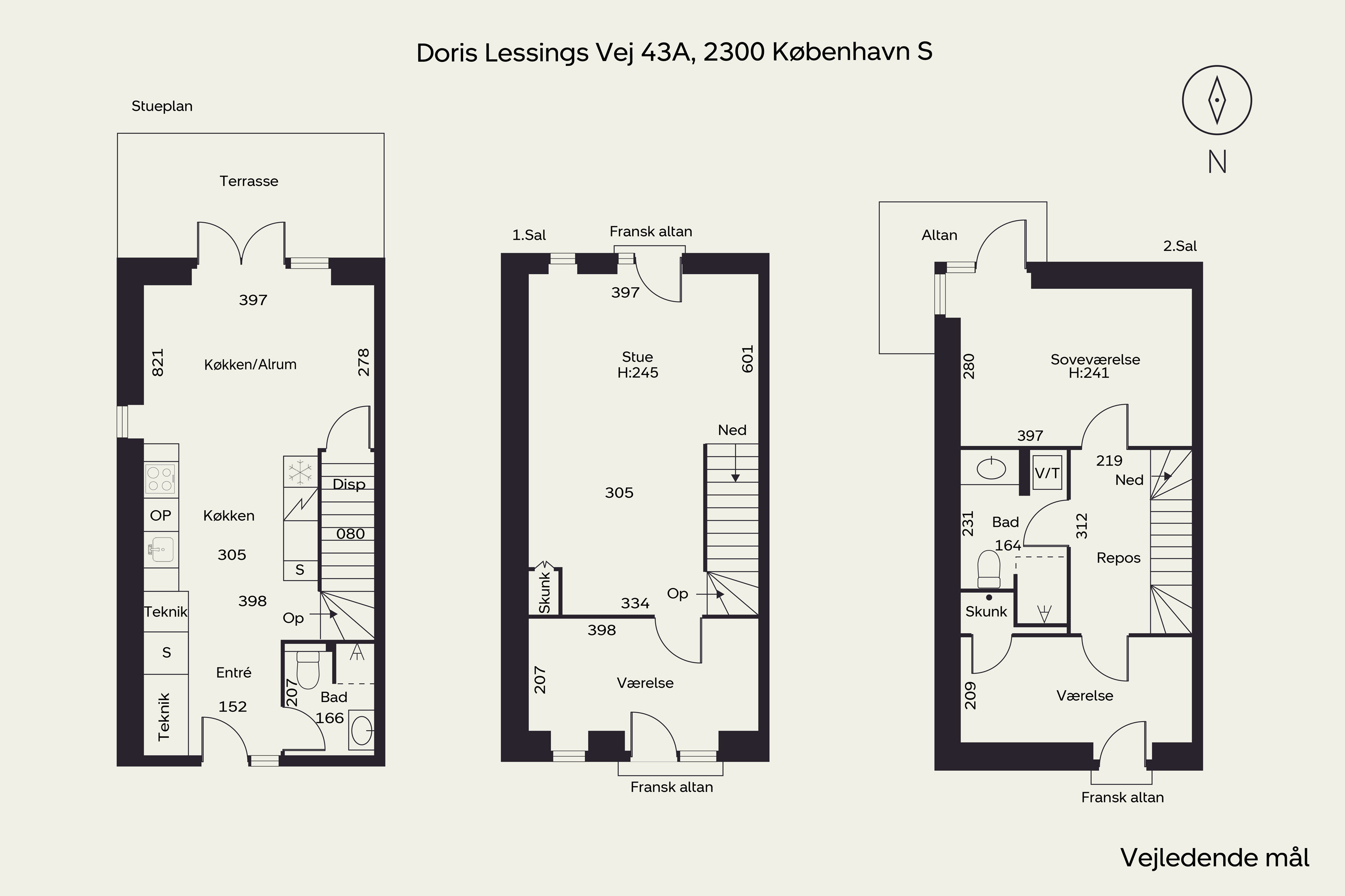Plantegninger billede af Doris Lessings Vej 43A, 2300 København S